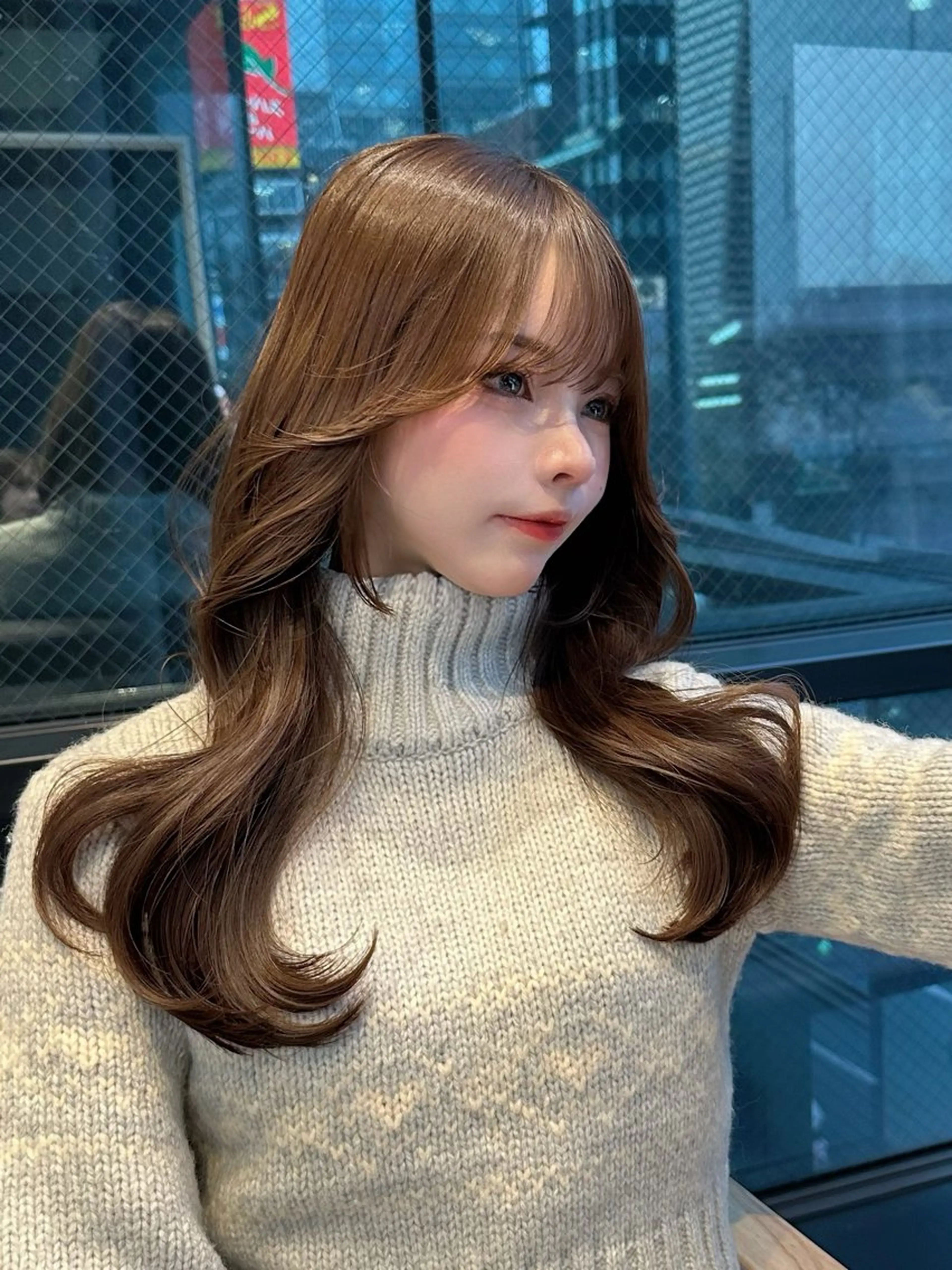 ロング カラー ヘアアレンジ ⭐️銀座/ショート/ 艶カラー/りょうがのヘアスタイル