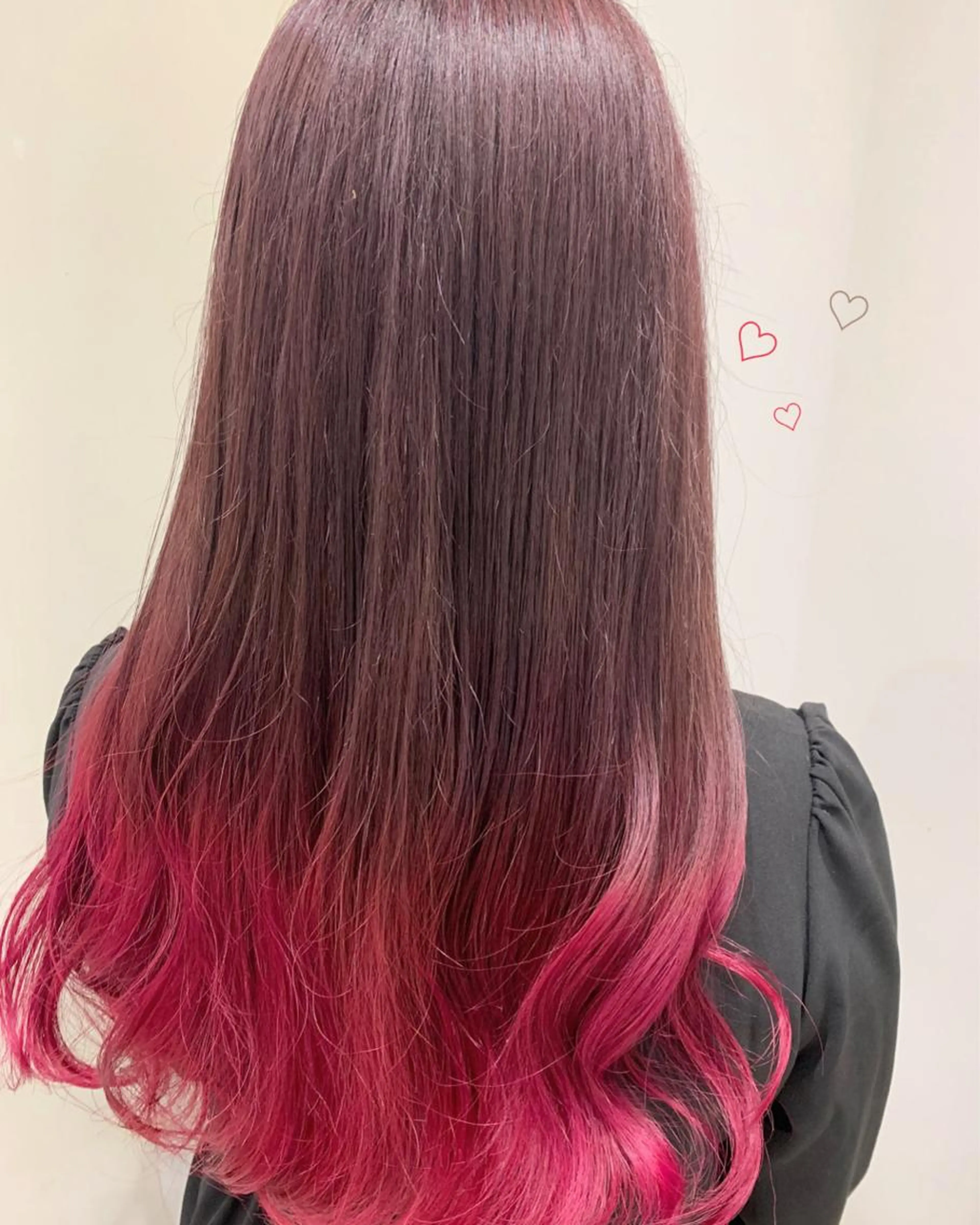 🤍🍒ブリーチなしトップとグラデーションカラー🍒🤍の写真