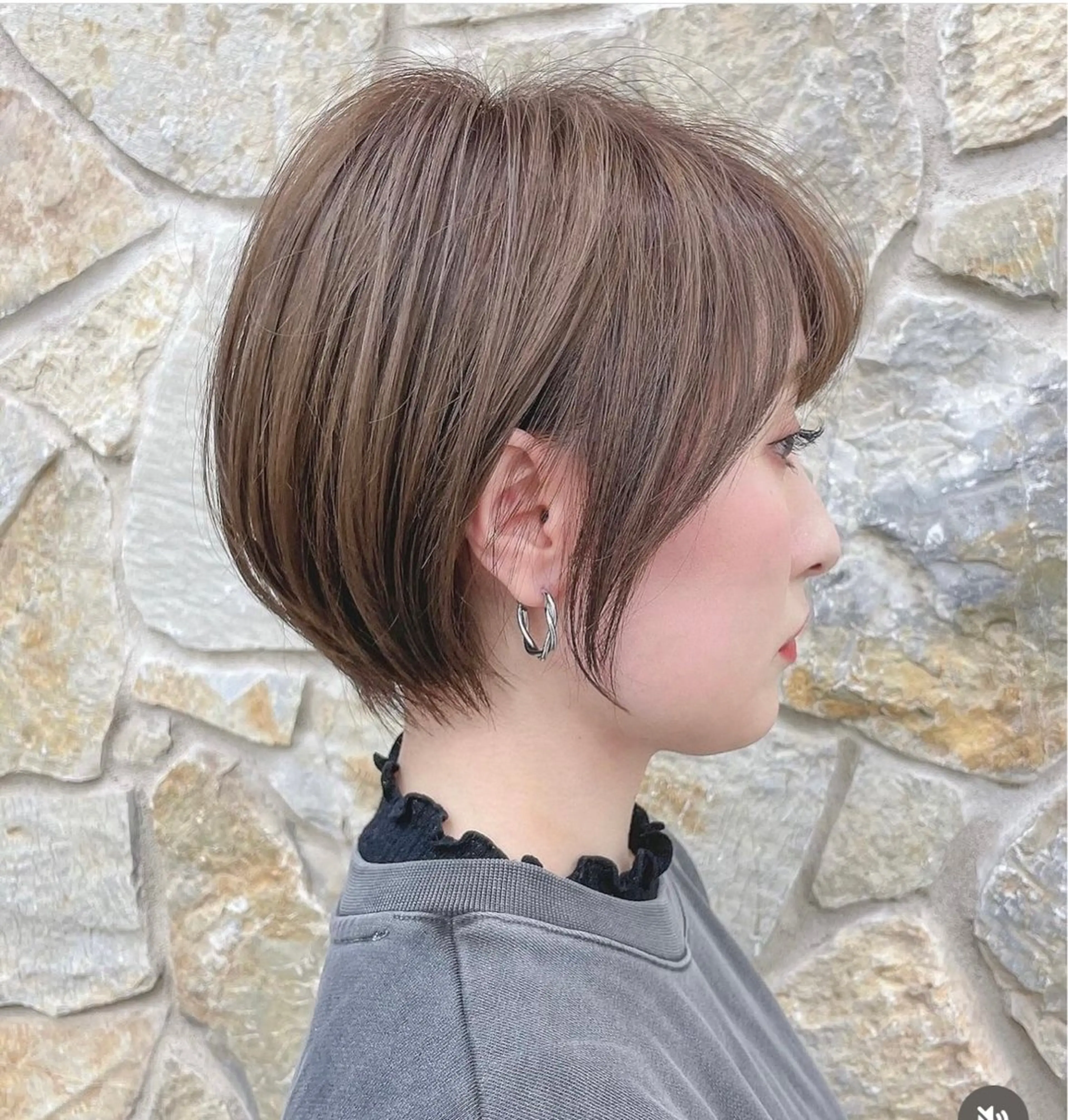 ショート 梶 久菜乃のヘアスタイル