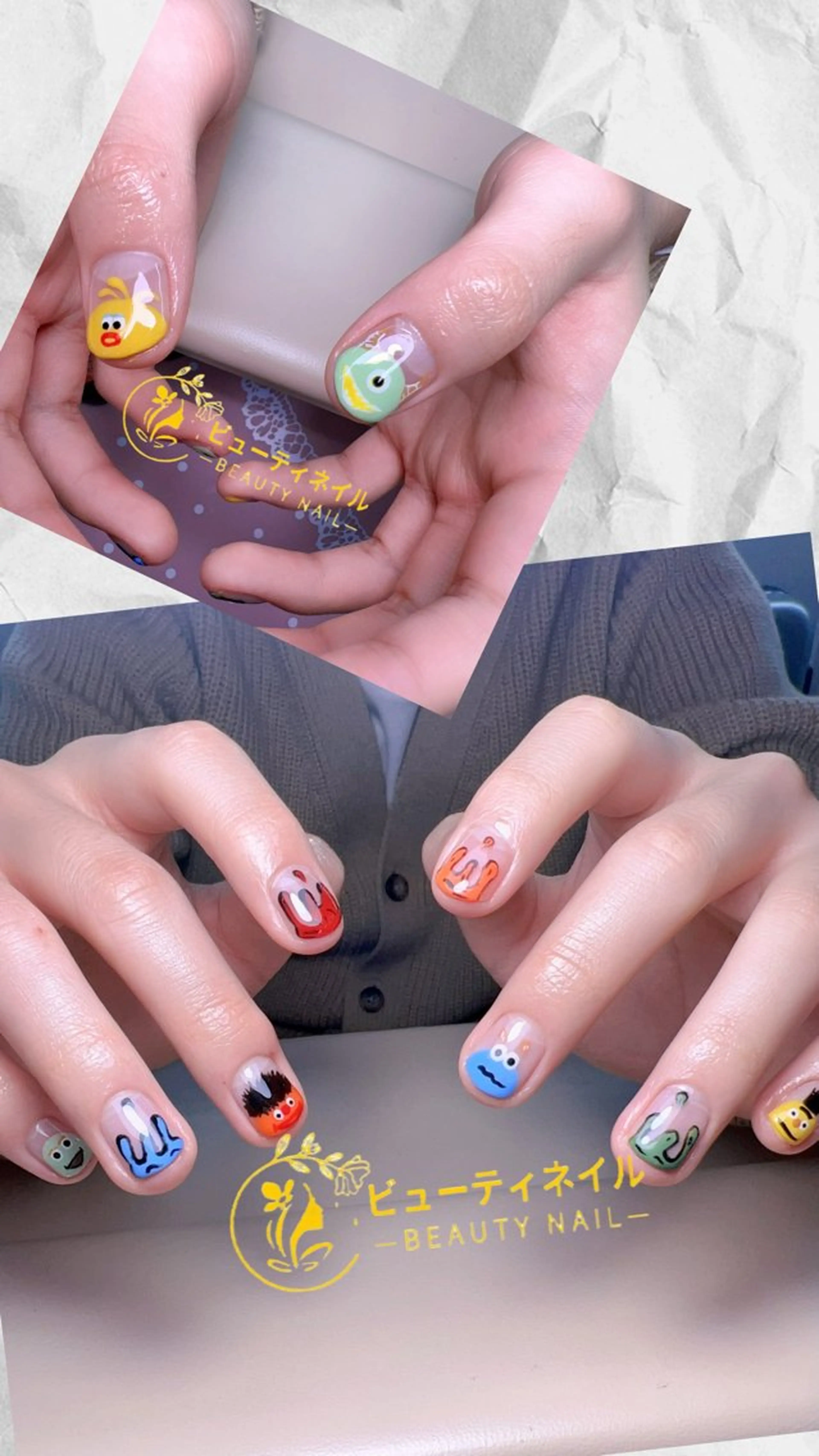 ネイル 長さ出し ジェルネイル Moonstone Salonのネイルデザイン