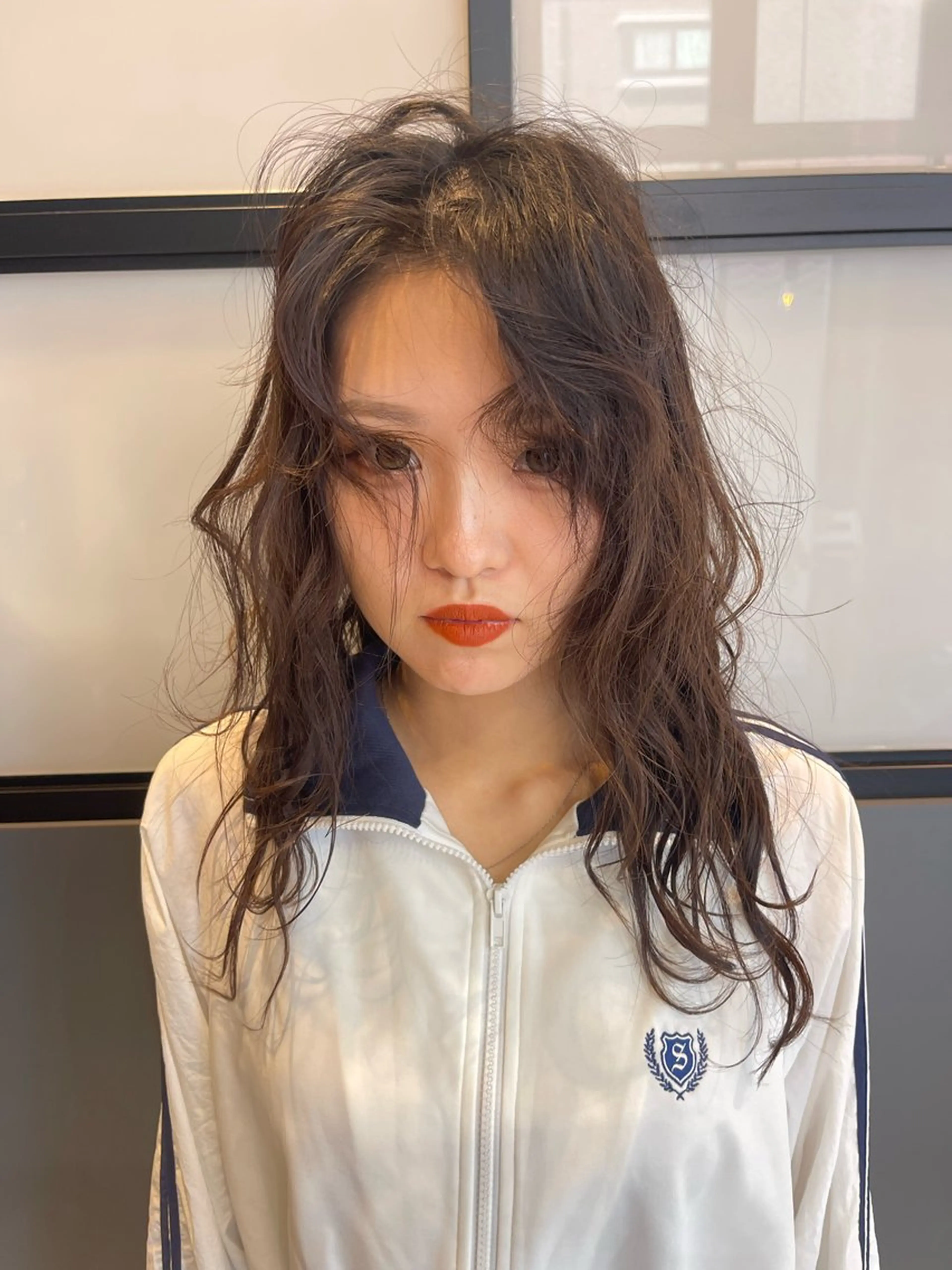 ミディアム パーマ ミディアムパーマ カット パーマ 石原圭悟 /ショート/艶カラーのヘアスタイル