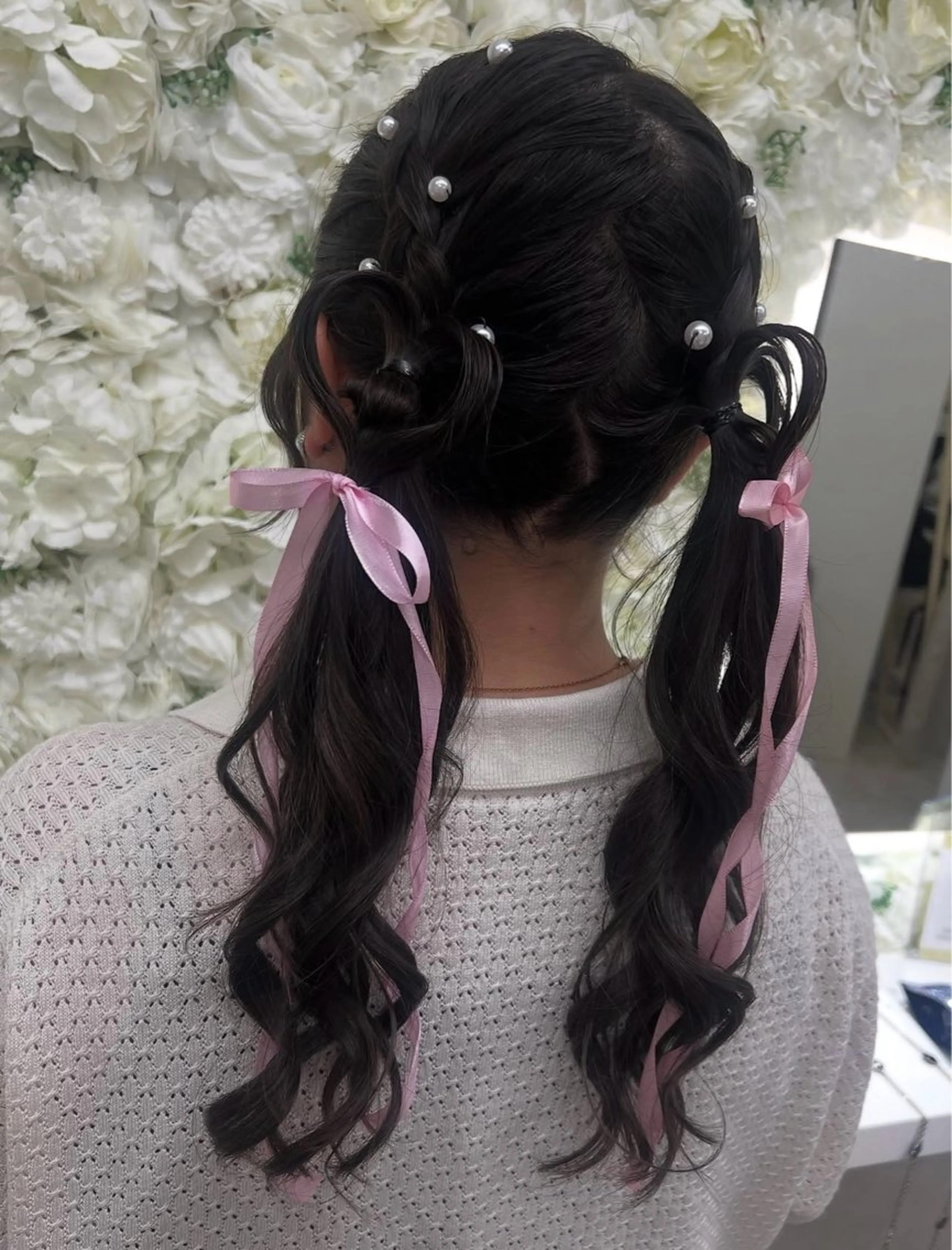 セミロング ヘアアレンジ ヘアセット ベルグロー 原宿👸のヘアスタイル