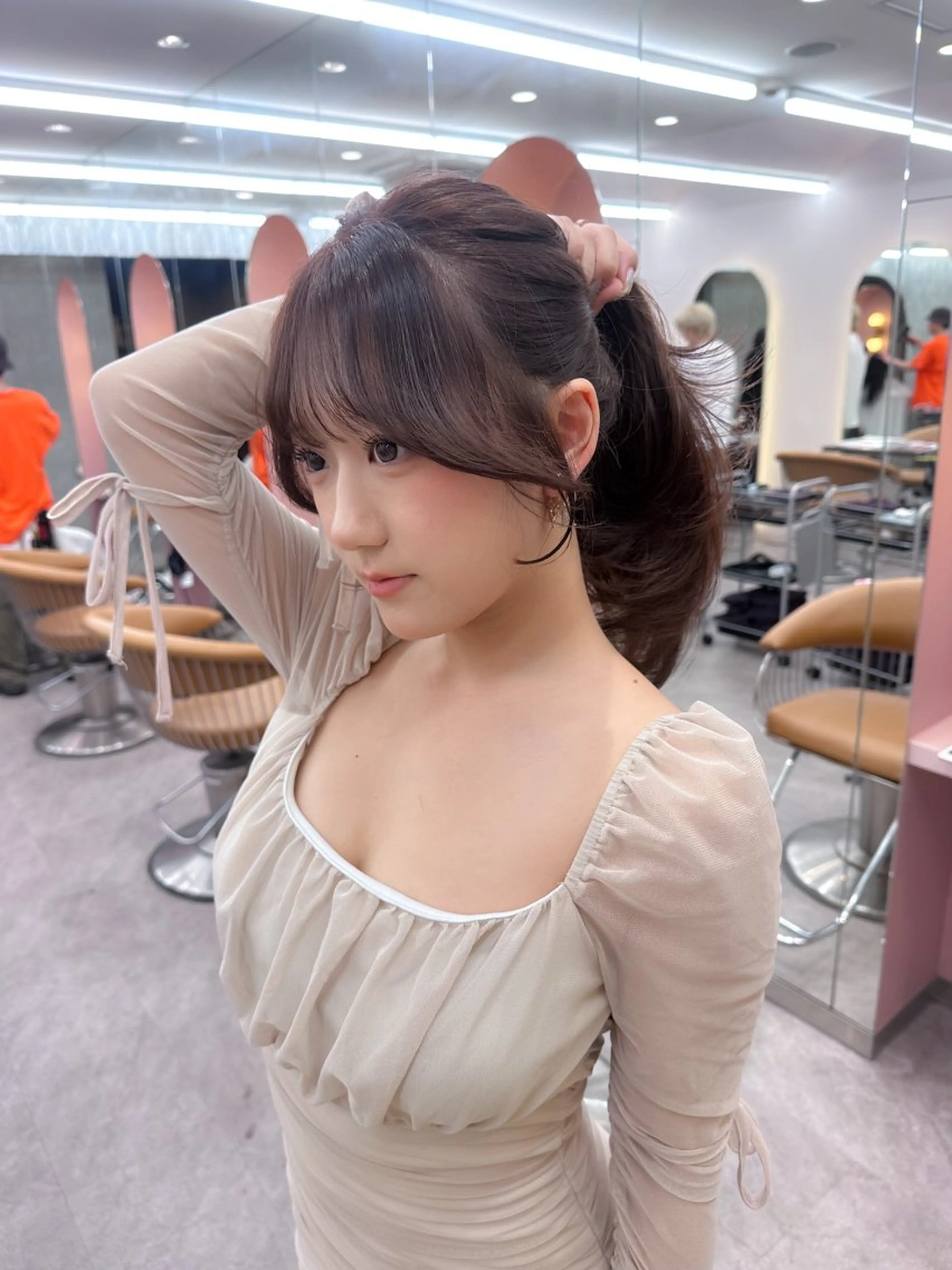 ロング カット ヘアカラー トリートメント レイヤー🇰🇷 韓国ヘア💕トモミのヘアスタイル