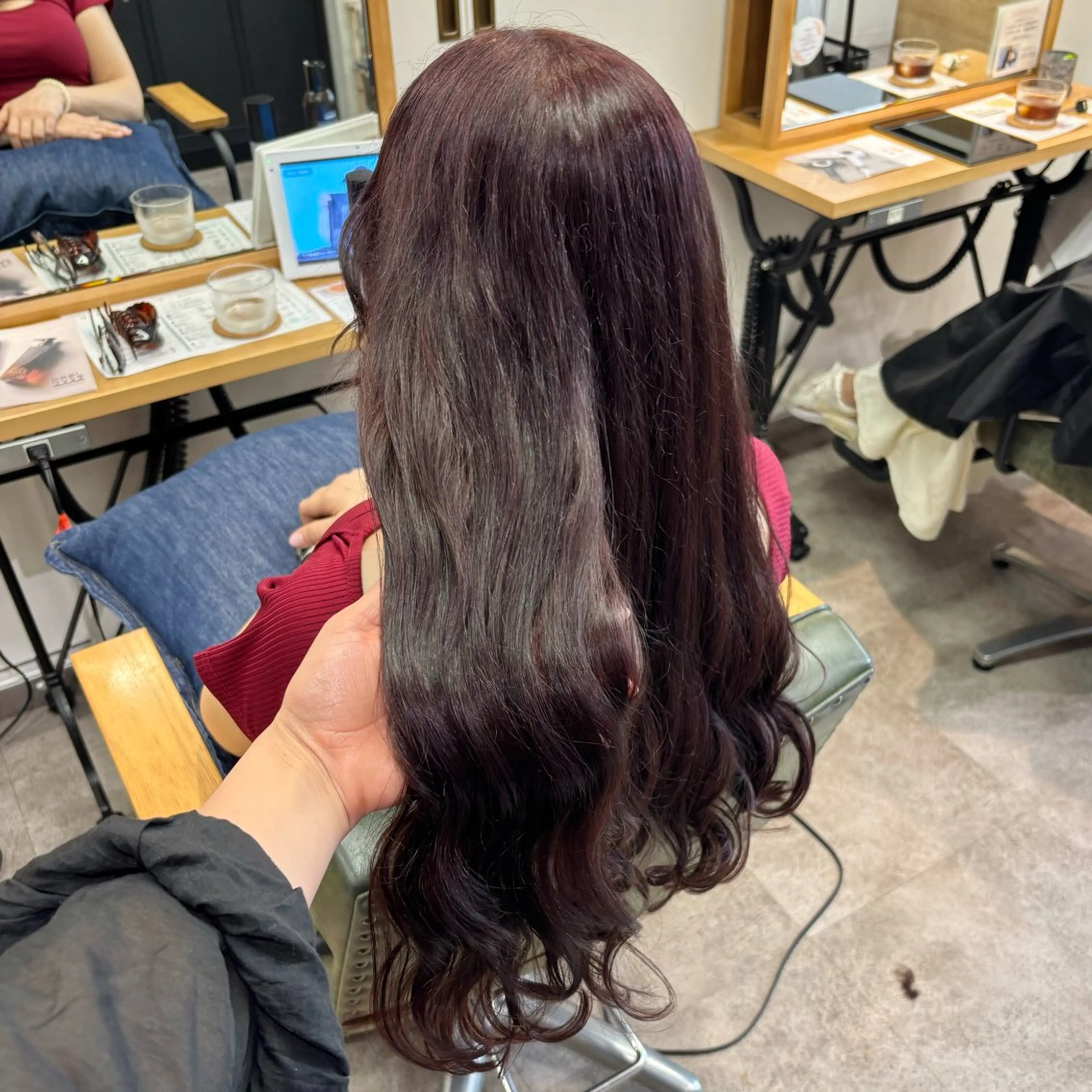 カラー ブラウンカラー ピンクカラー 艶感カラー/オリーブ アレンジ：♡のヘアスタイル
