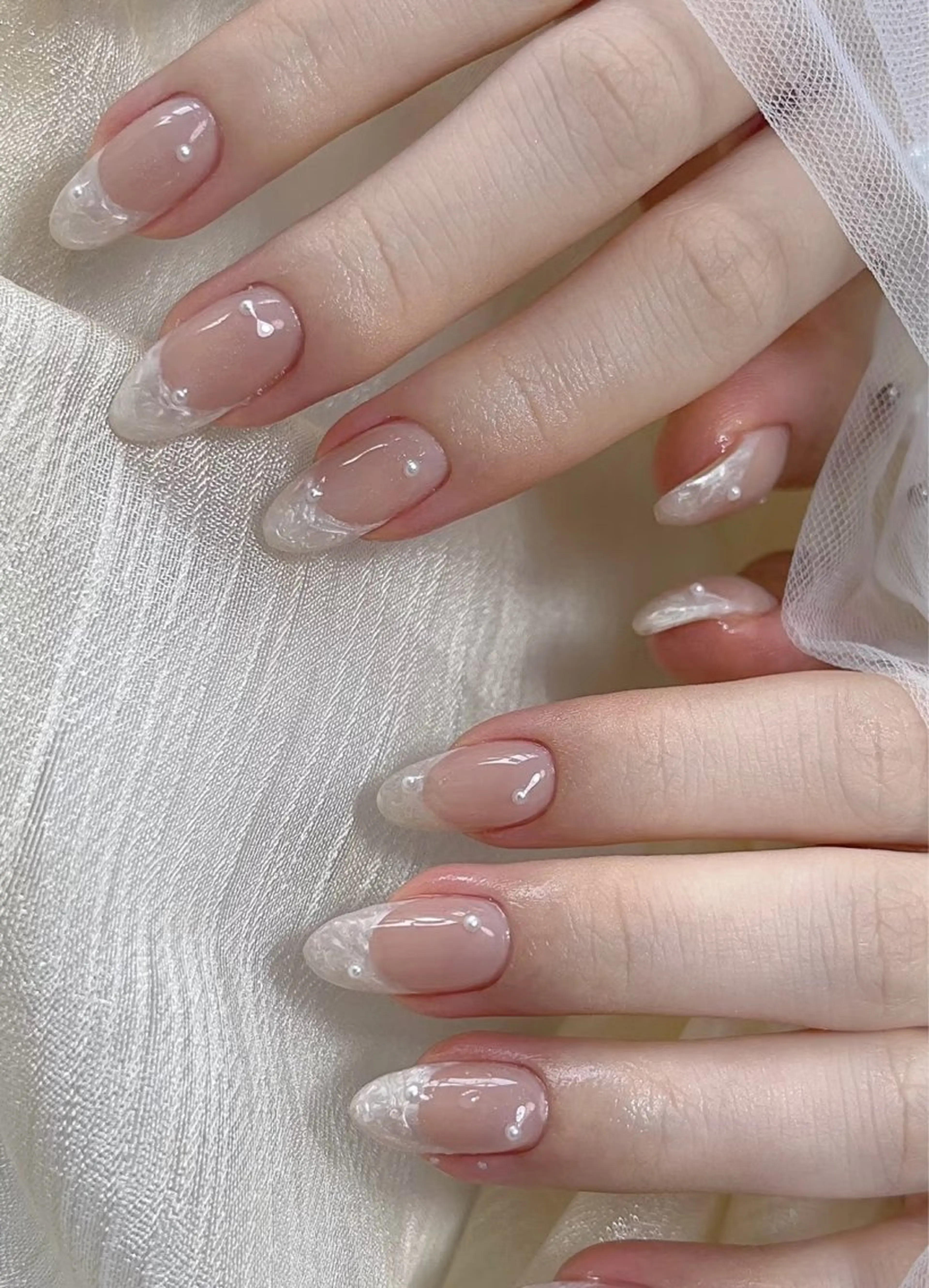 ネイル フレンチネイル ハンドネイル Emily Garden 六本木のネイルデザイン