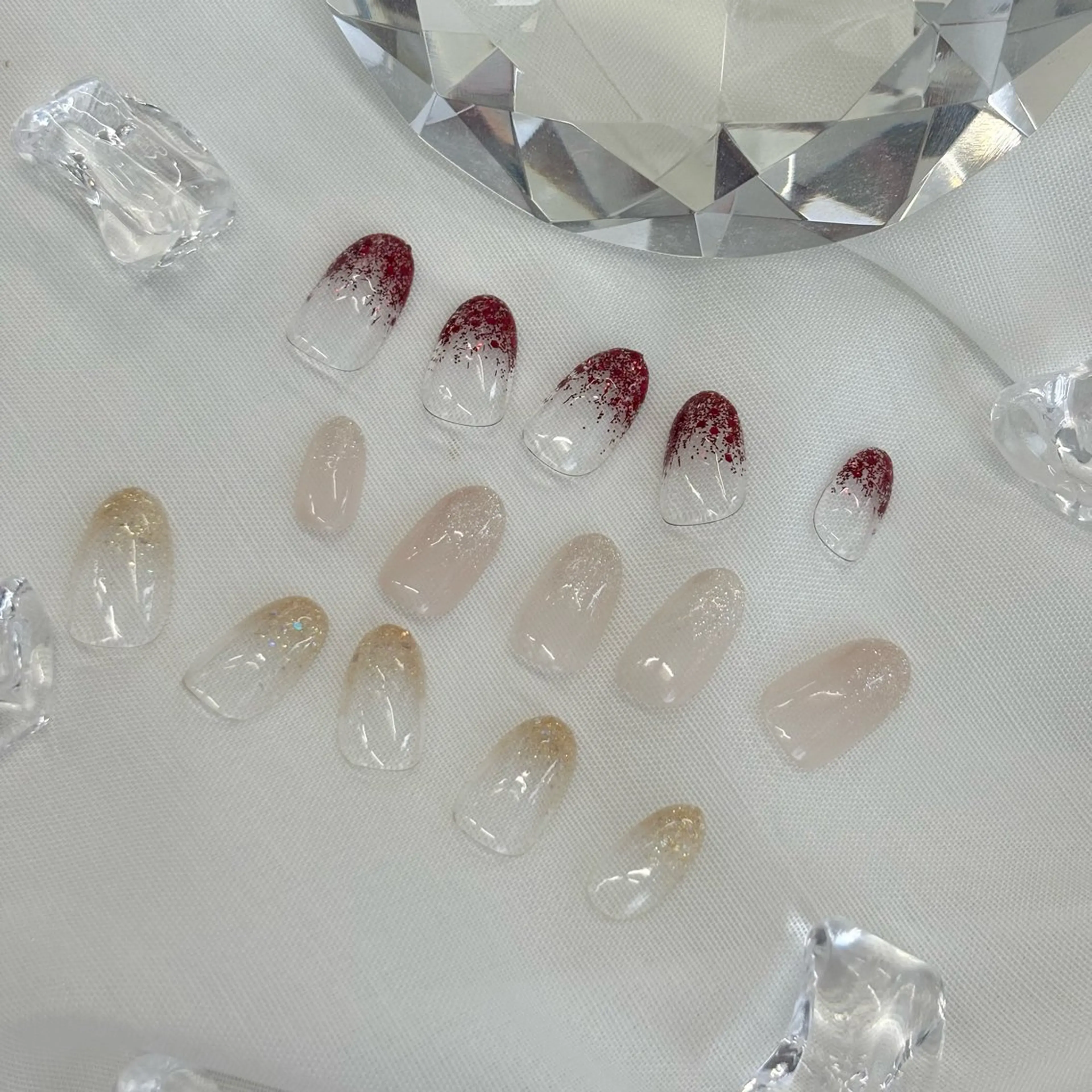 ラメグラデーション 初回オフ無料（クチコミ投稿で次回予約300円OFF✨️)の写真