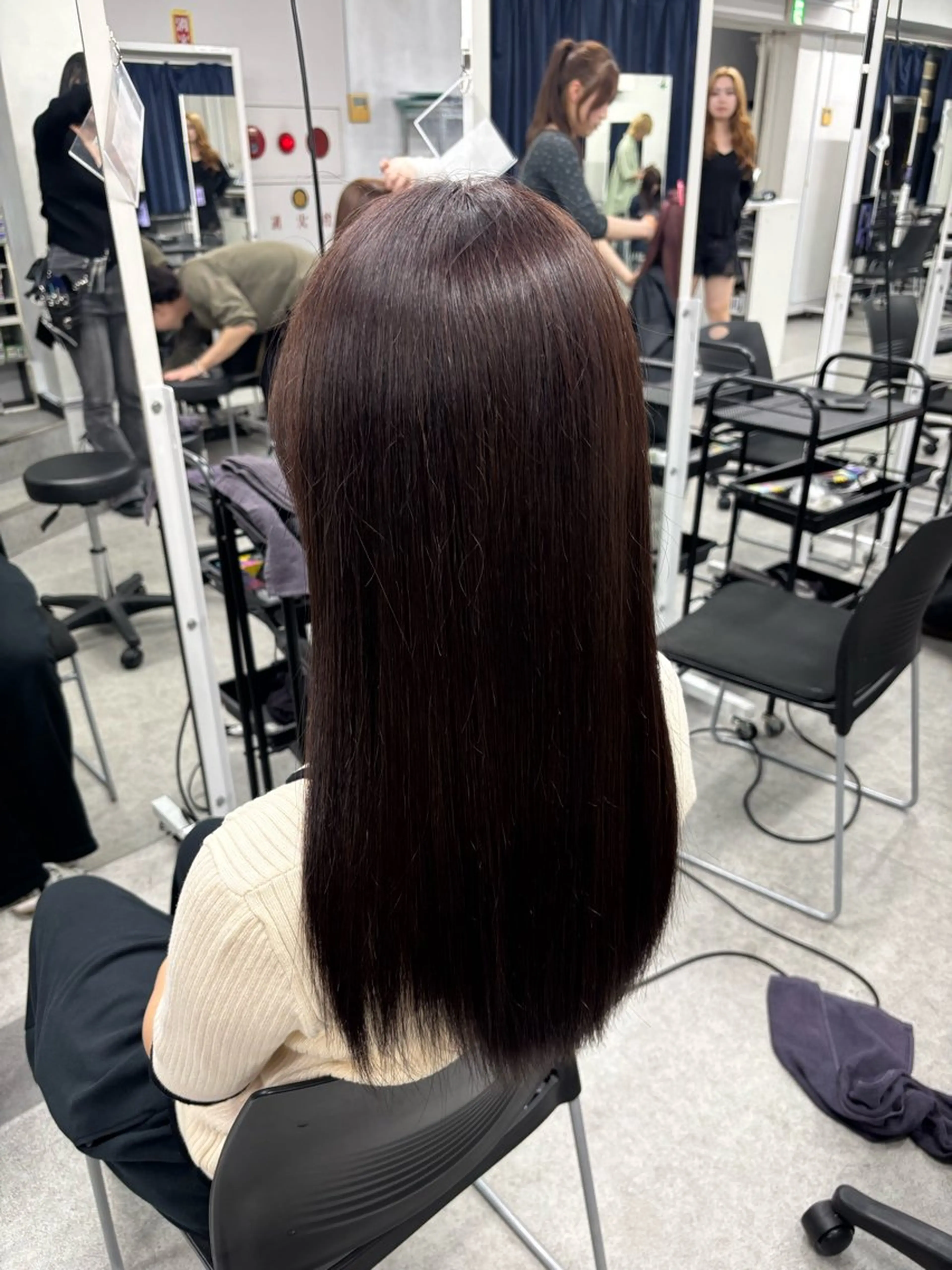 ロング ヘアカラー rino🪻韓国風 /ラベンダー/ココアのヘアスタイル