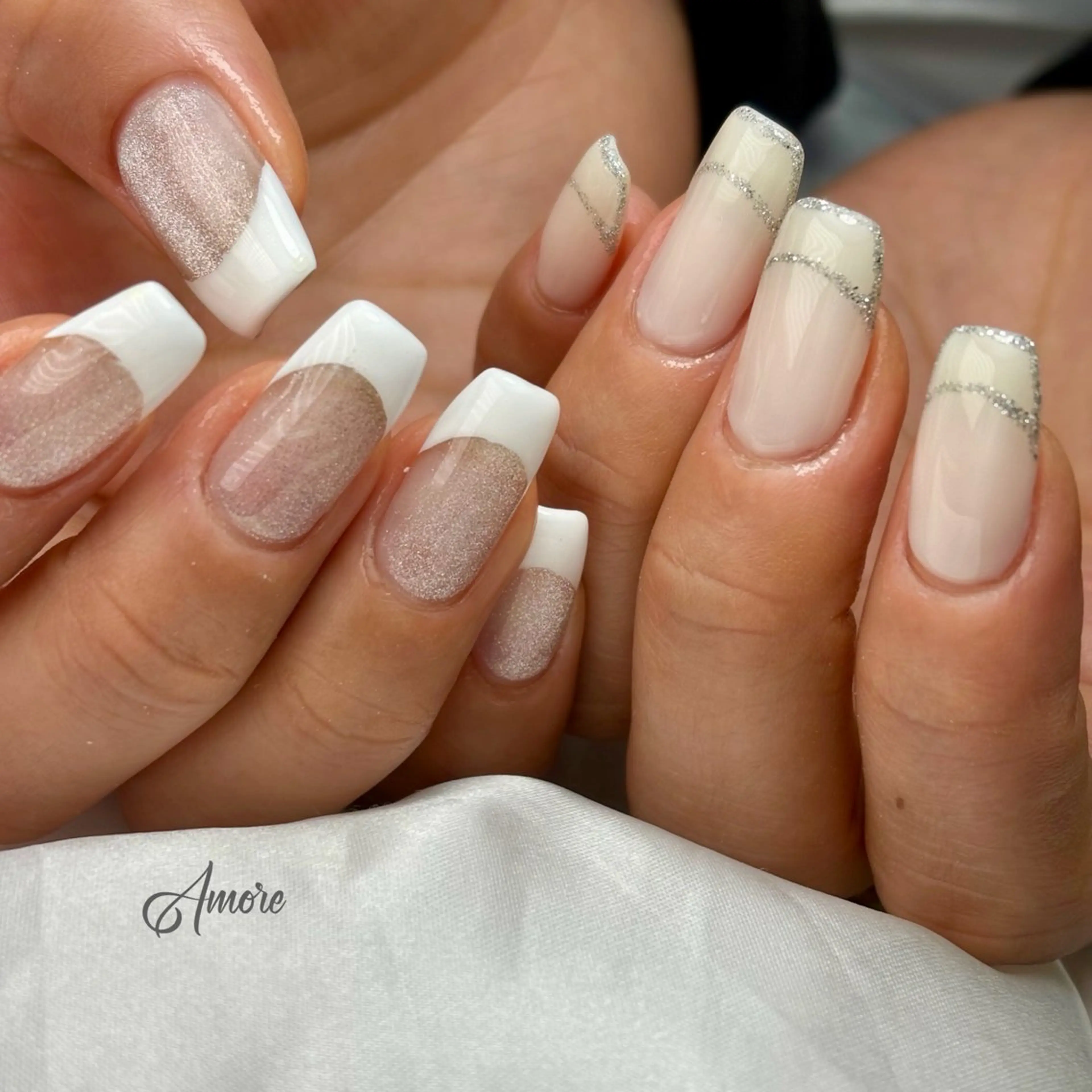 ネイル ジェルネイル キラキラネイル 韓国ネイル マグネットネイル パラジェル You kyehwaのネイルデザイン