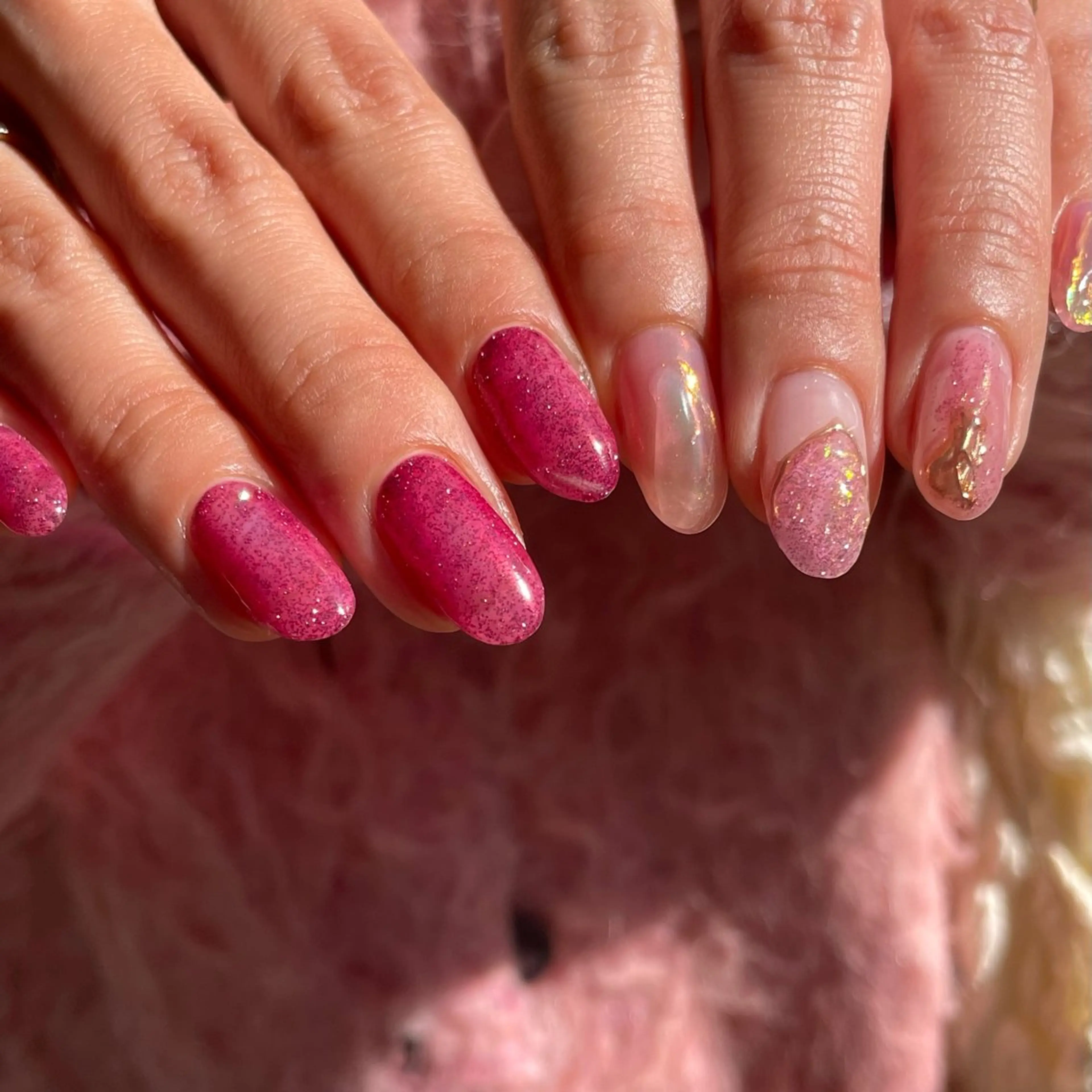 ネイル ニュアンスネイル オフィスネイル ワンカラーネイル ピンク Colorer'me クロレミーのネイルデザイン