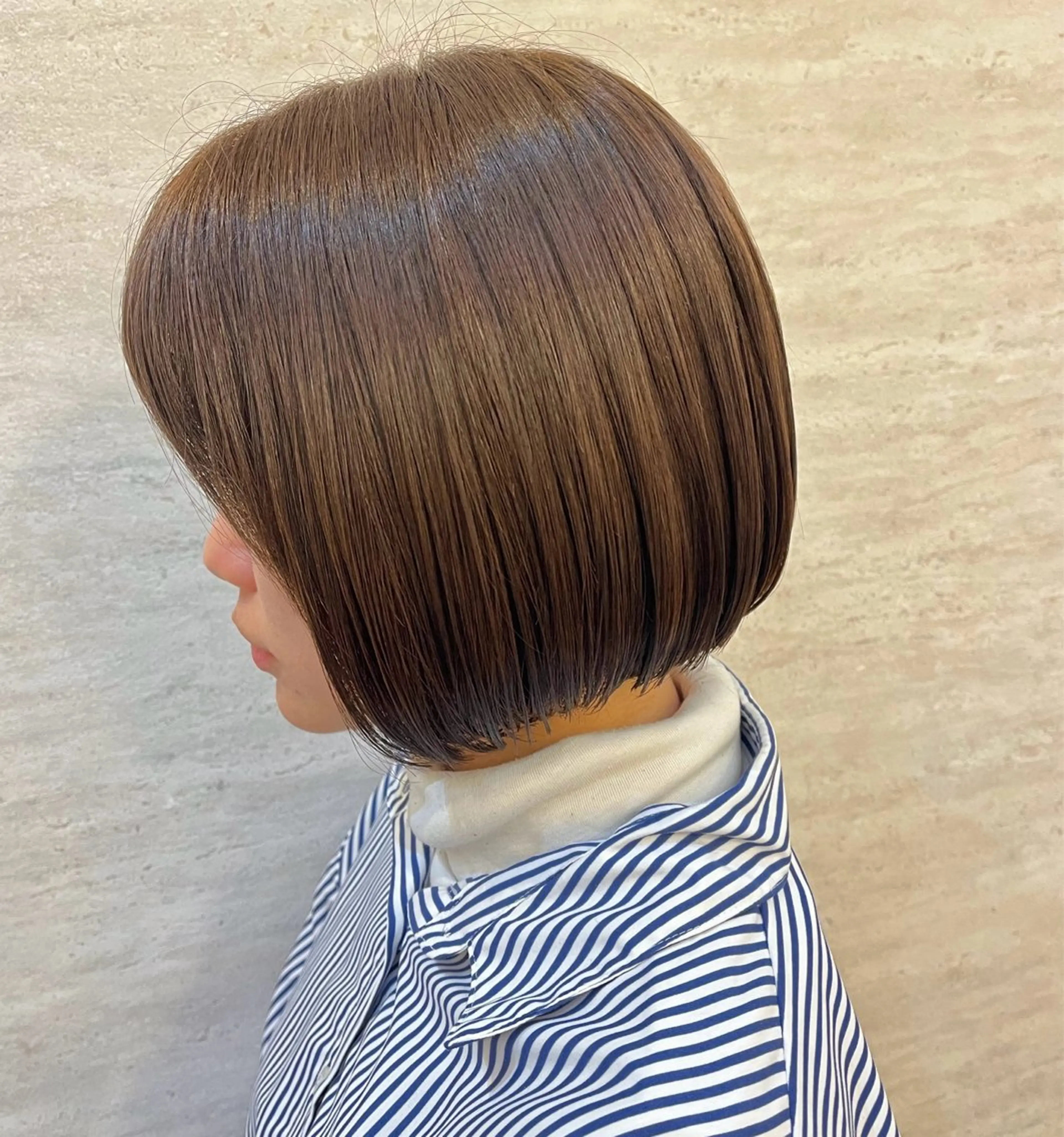 ショート カラー アッシュ ヘアカラー トリートメント newi大分/ 磯部栞里／艶感カラーのヘアスタイル