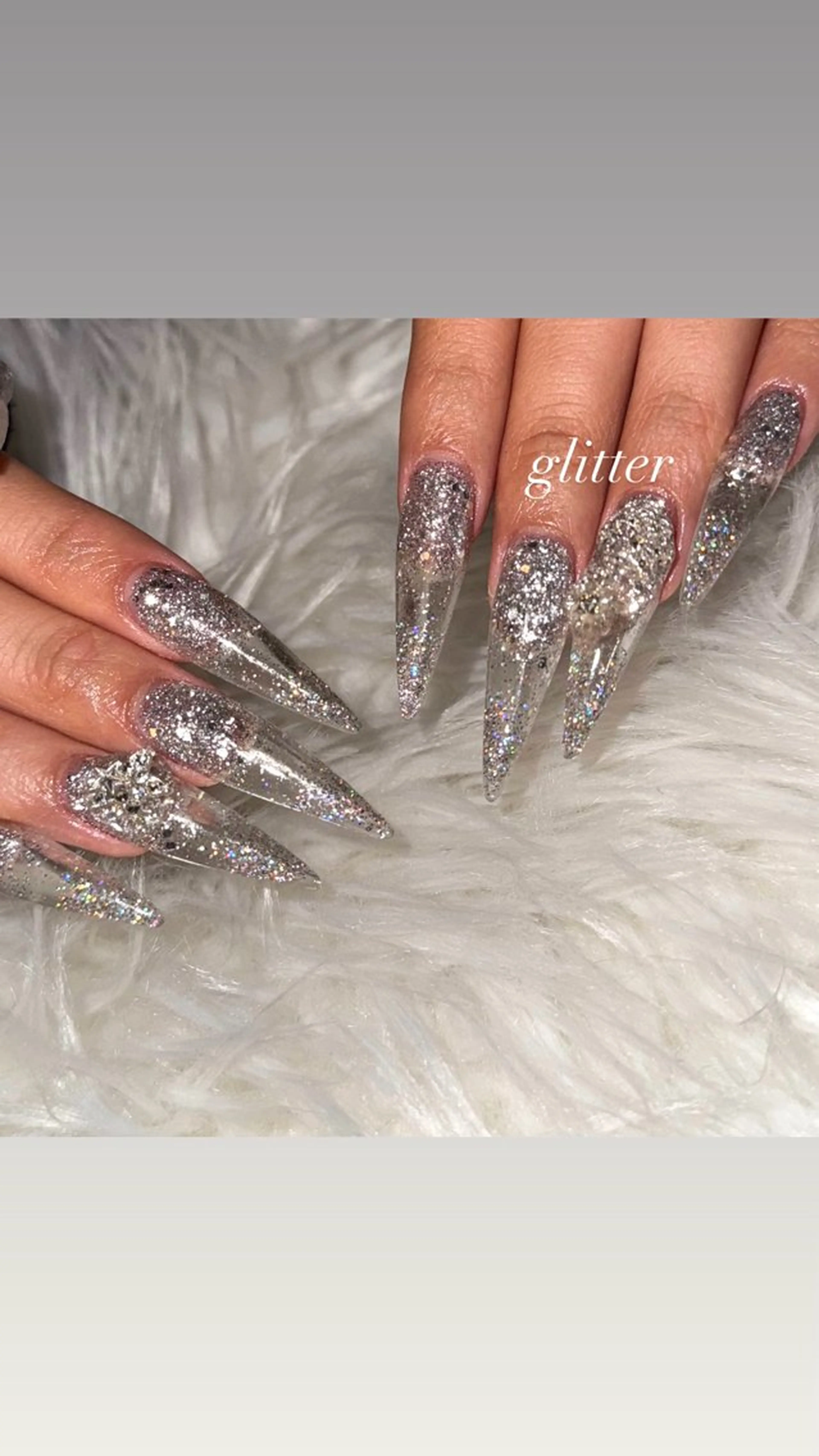 ロング LaLa Peach 崎原のネイルデザイン