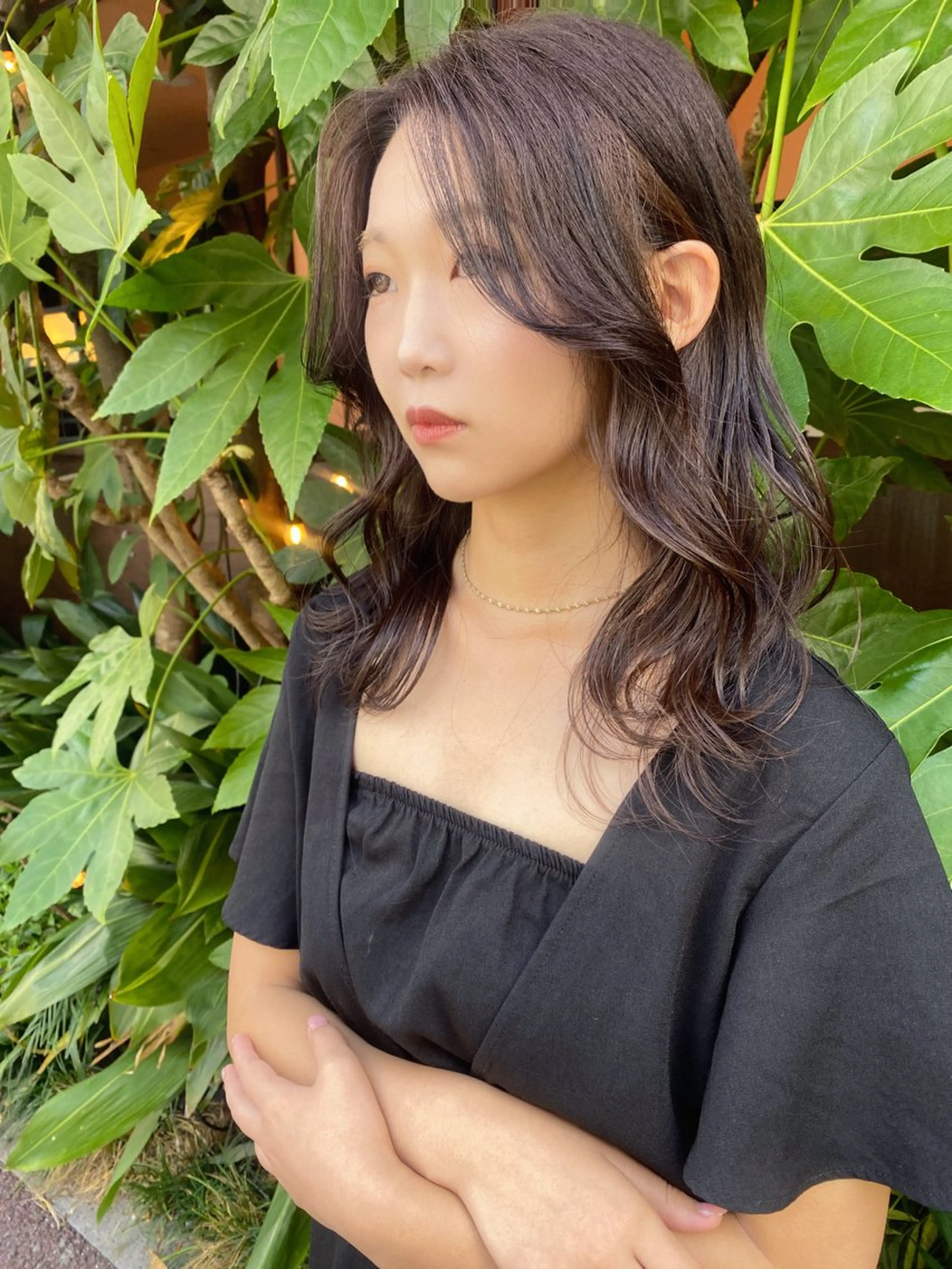 カラー ブラウンカラー ショコラブラウン AIRI layer cut hairのヘアスタイル
