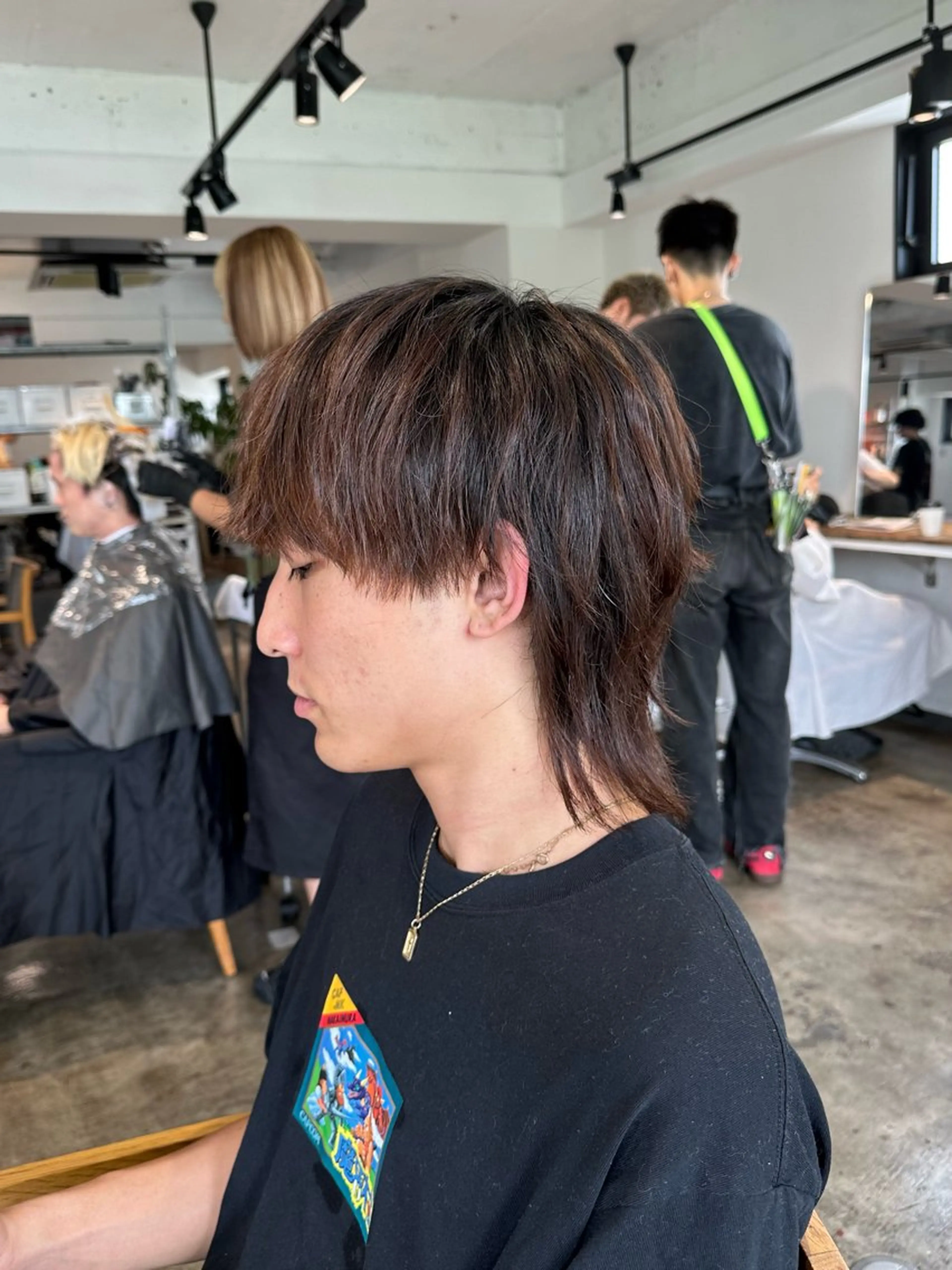 メンズ マッシュウルフ マッシュ メンズパーマ メンズウルフカット ウルフカット カット 骨格補正施術/メンズ 専門美容師/YUYAのヘアスタイル