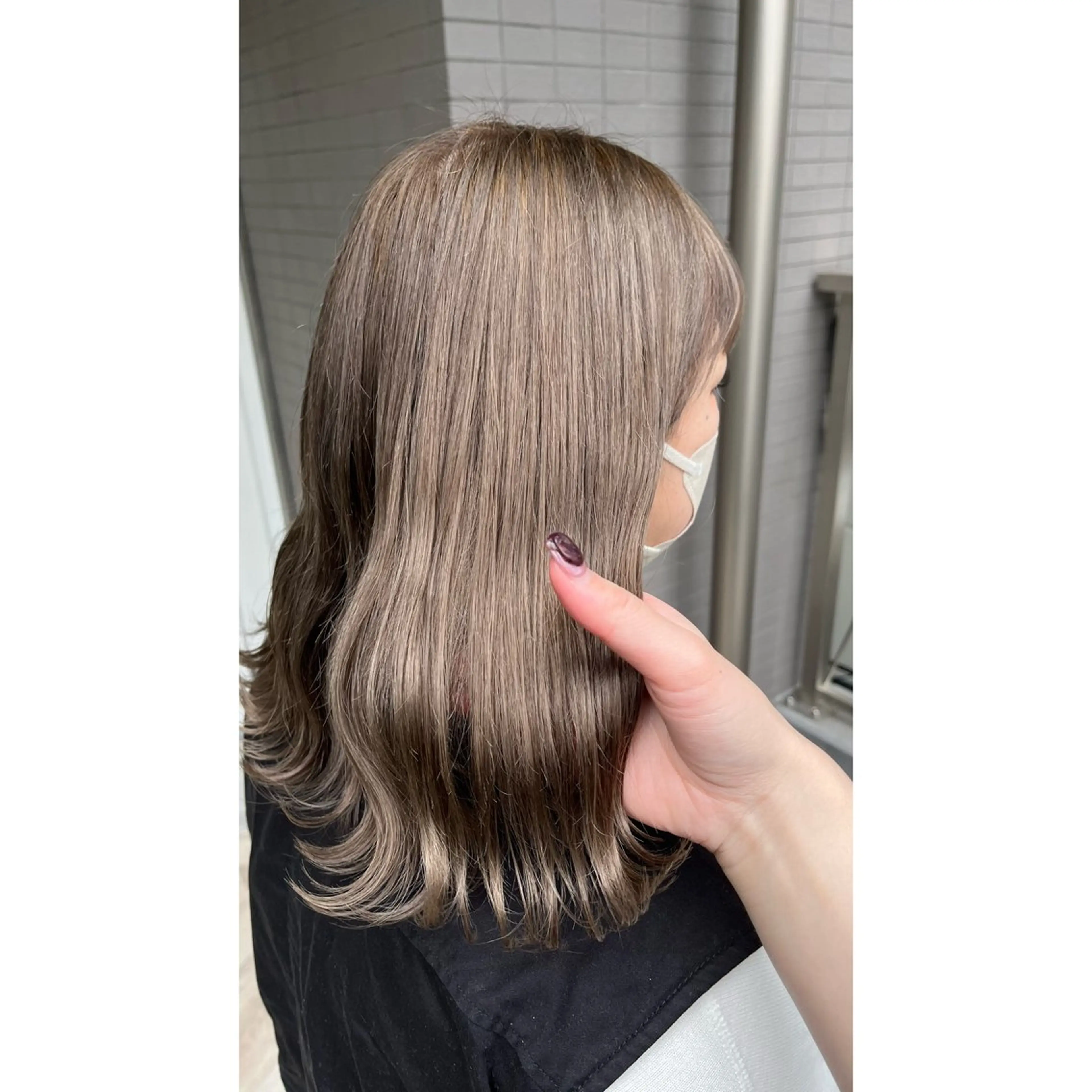 ミディアム カラー ヘアカラー トリートメント 梅田/髪質改善カラー ❄︎ mikiのヘアスタイル