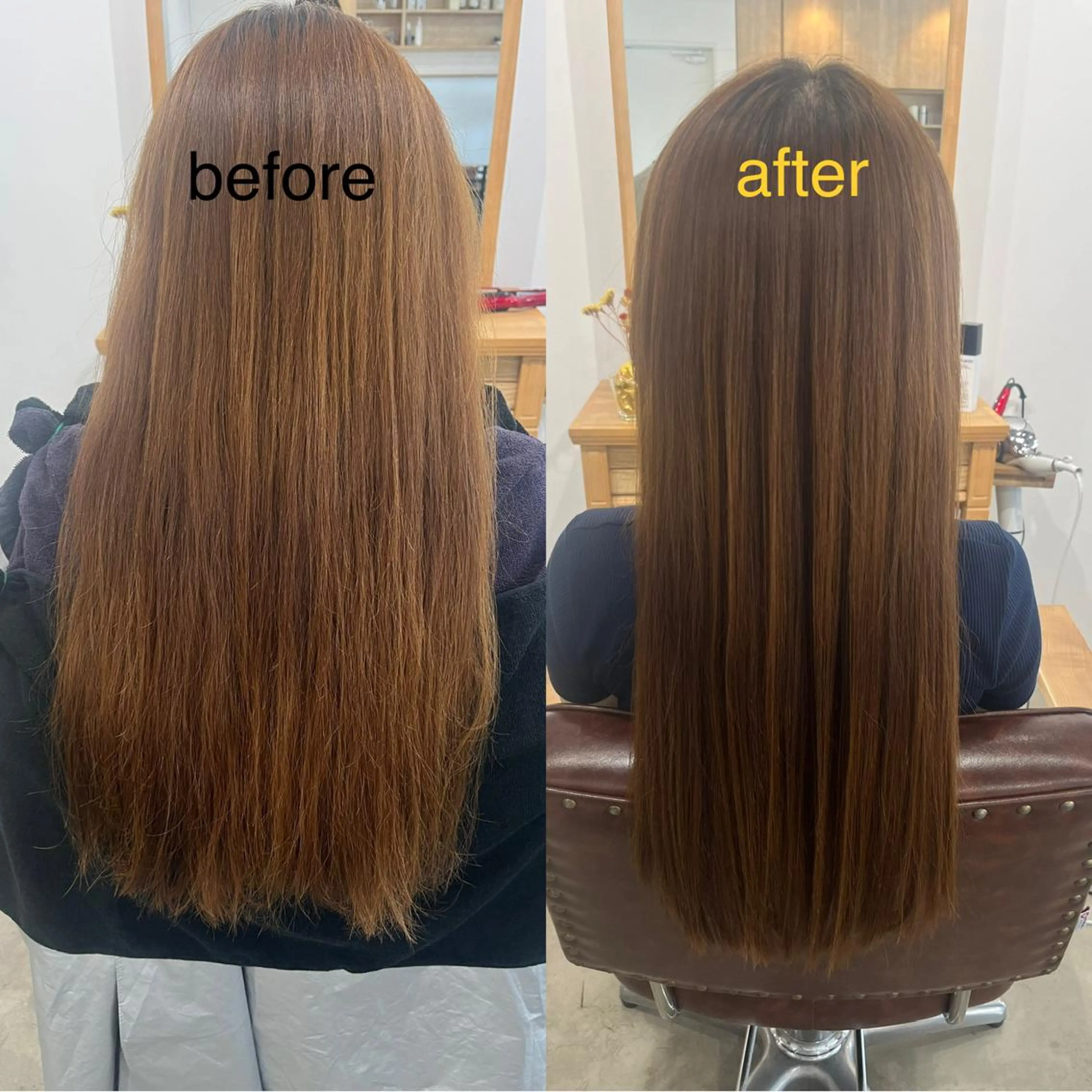ロング パーマ 酸性ストレート ストレートパーマ カット 縮毛矯正 三島 有佳里のヘアスタイル