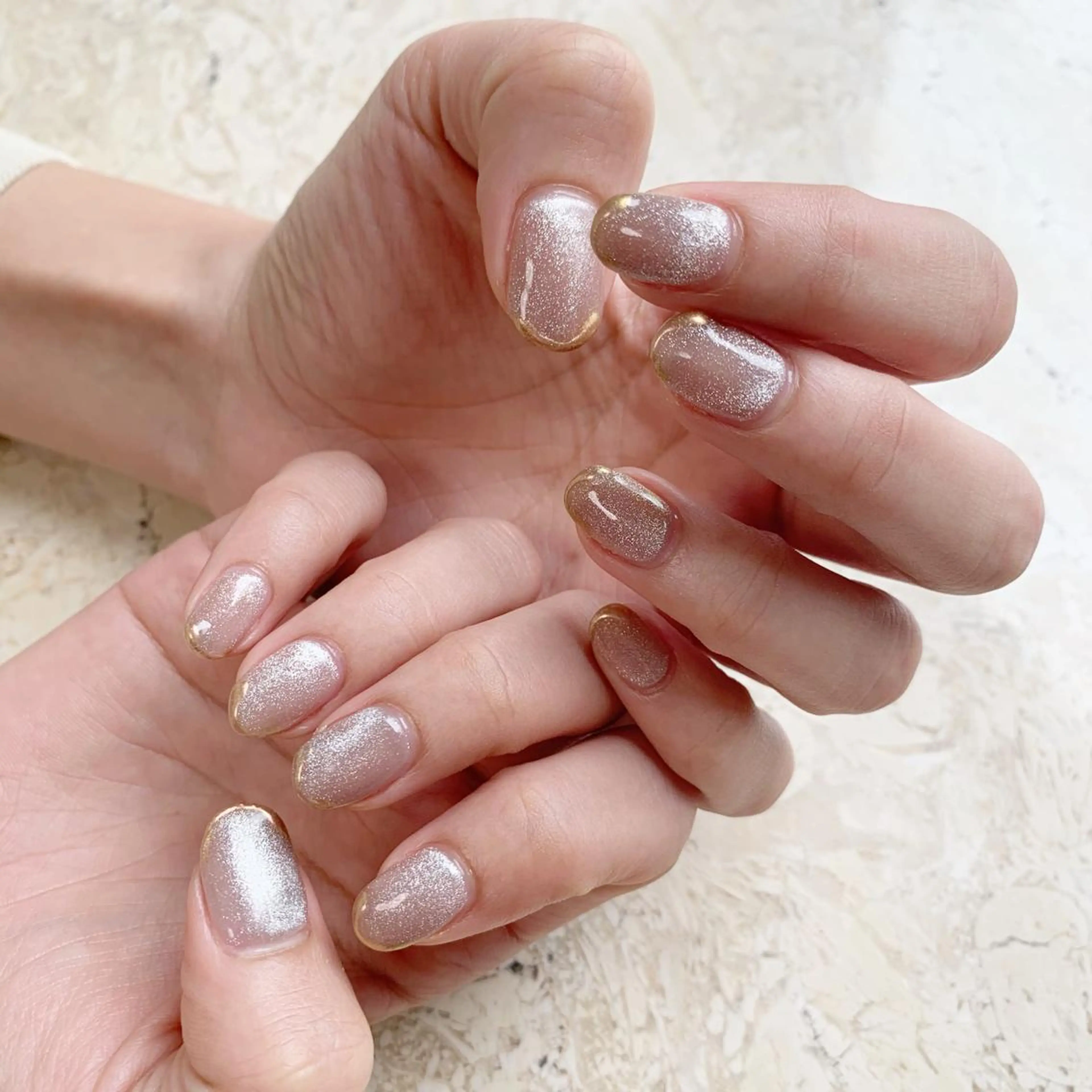 ネイル ジェルネイル マグネットネイル パラジェル 春ネイル 夏ネイル ハンドネイル nail salon mieux(ミュー)のマツエク・マツパデザイン