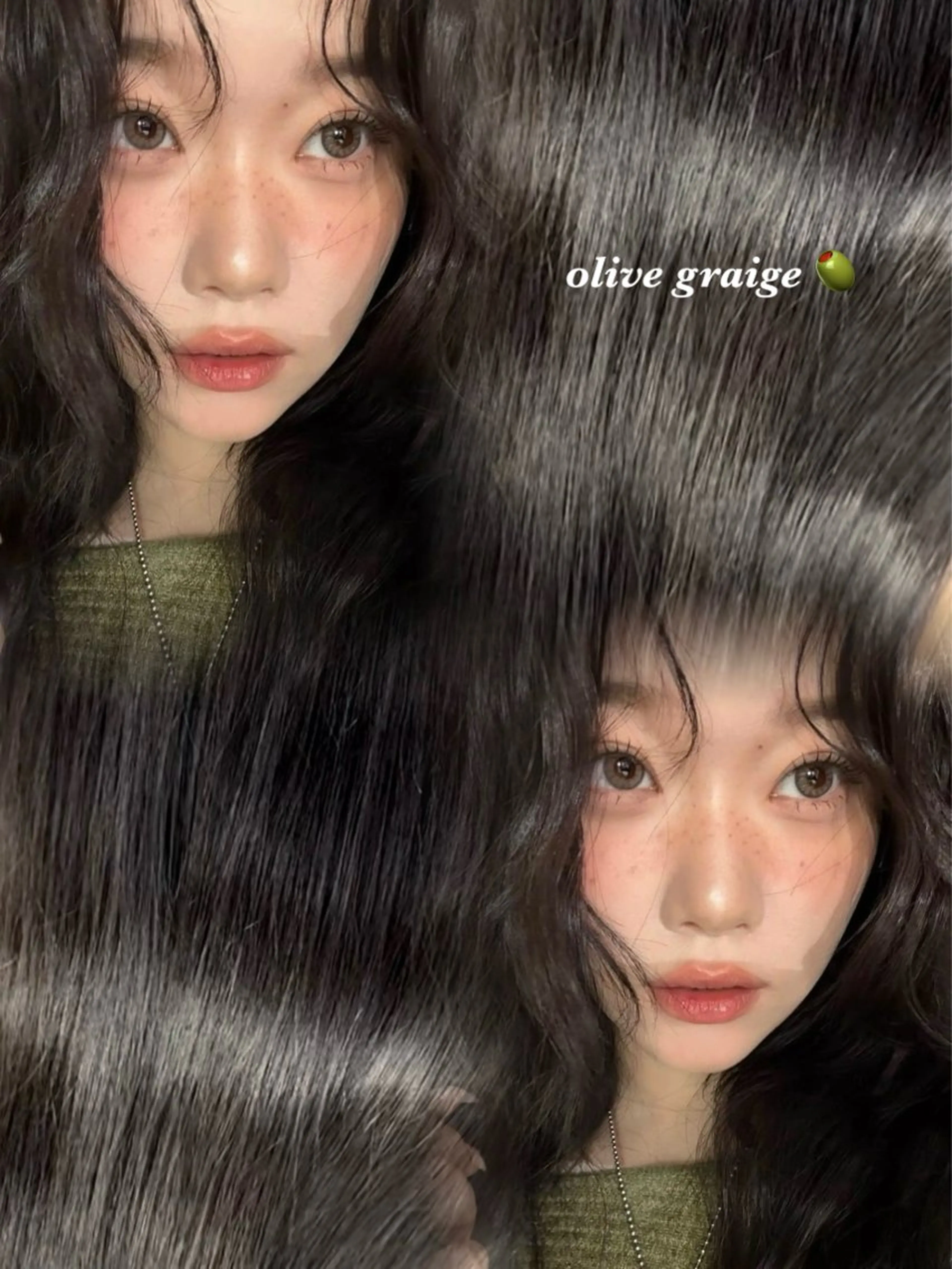 カラー 透明感カラー 矢崎 璃乃のヘアスタイル