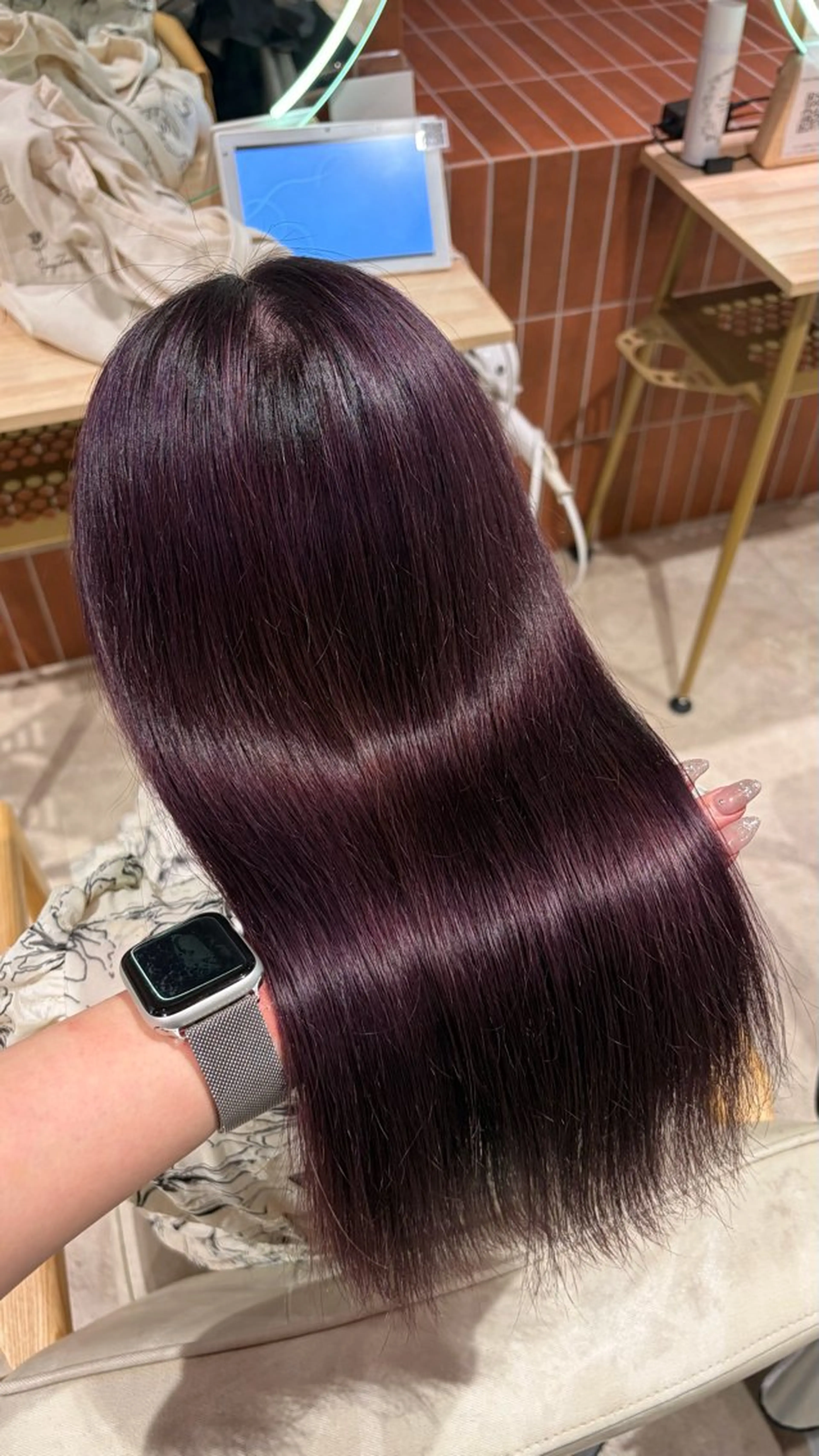 ロング カラー ヘアカラー トリートメント 🎀暖色カラー/ ハナ🎀のヘアスタイル