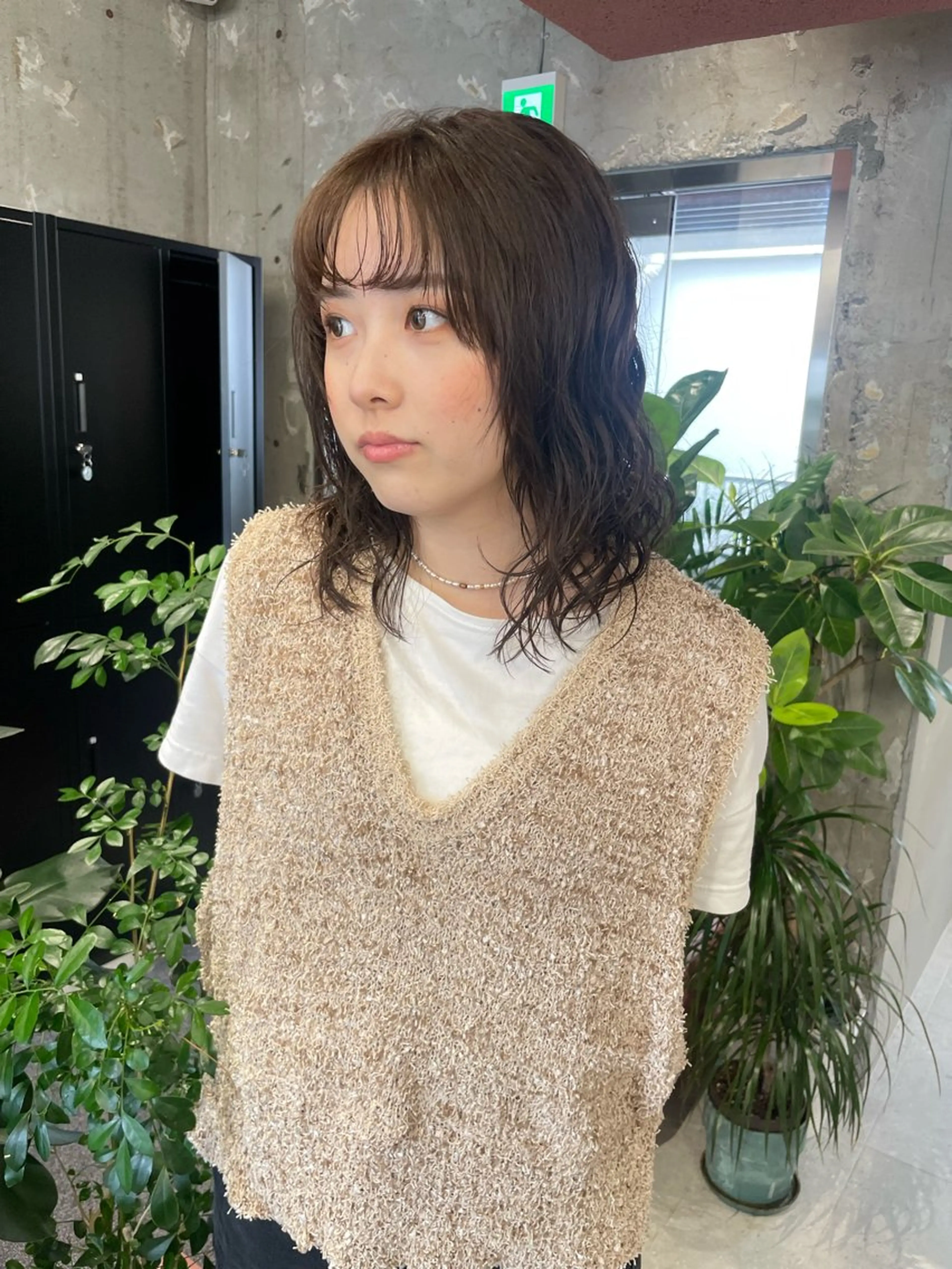 セミロング カット パーマ トリートメント MIFA レイヤー／パーマのヘアスタイル