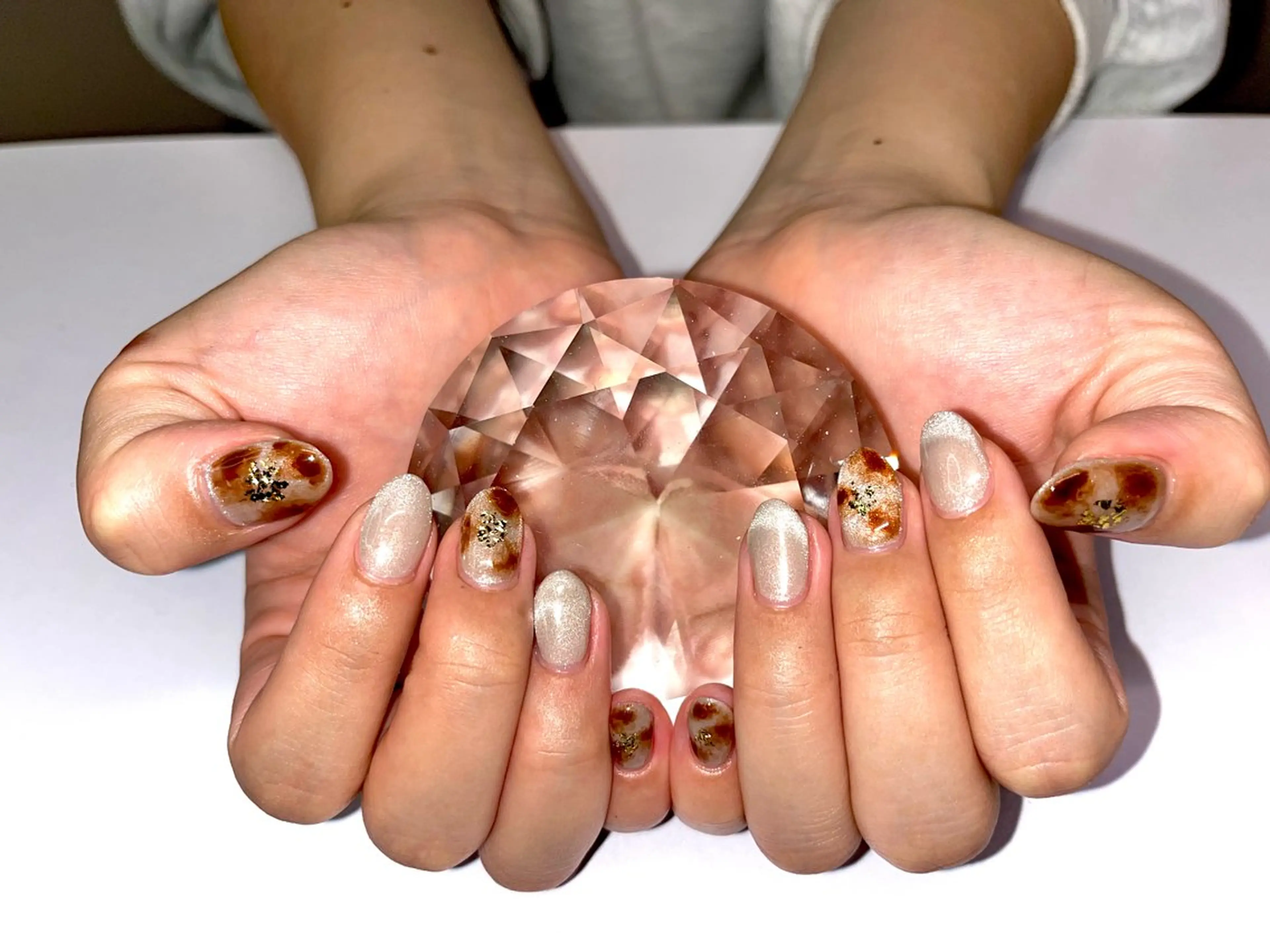 ネイル アートネイル マグネットネイル ニュアンスネイル オフィスネイル ワンカラーネイル ハンドネイル プライベートサロン N's Nailのネイルデザイン