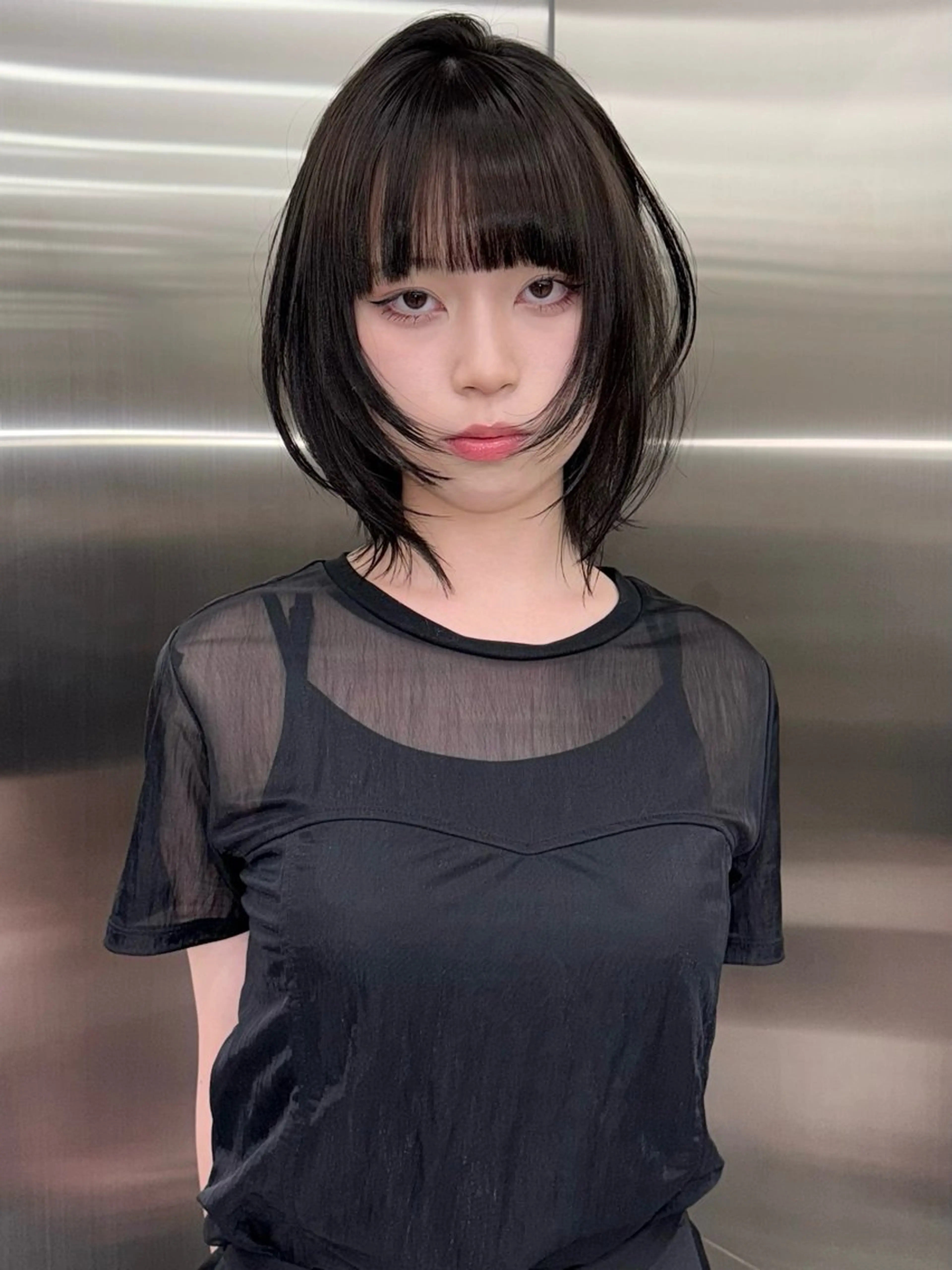 ショート ボブレイヤー ボブ くびれヘア ハッシュカット 髪質改善 カット トリートメント 似合わせカット Todaのヘアスタイル