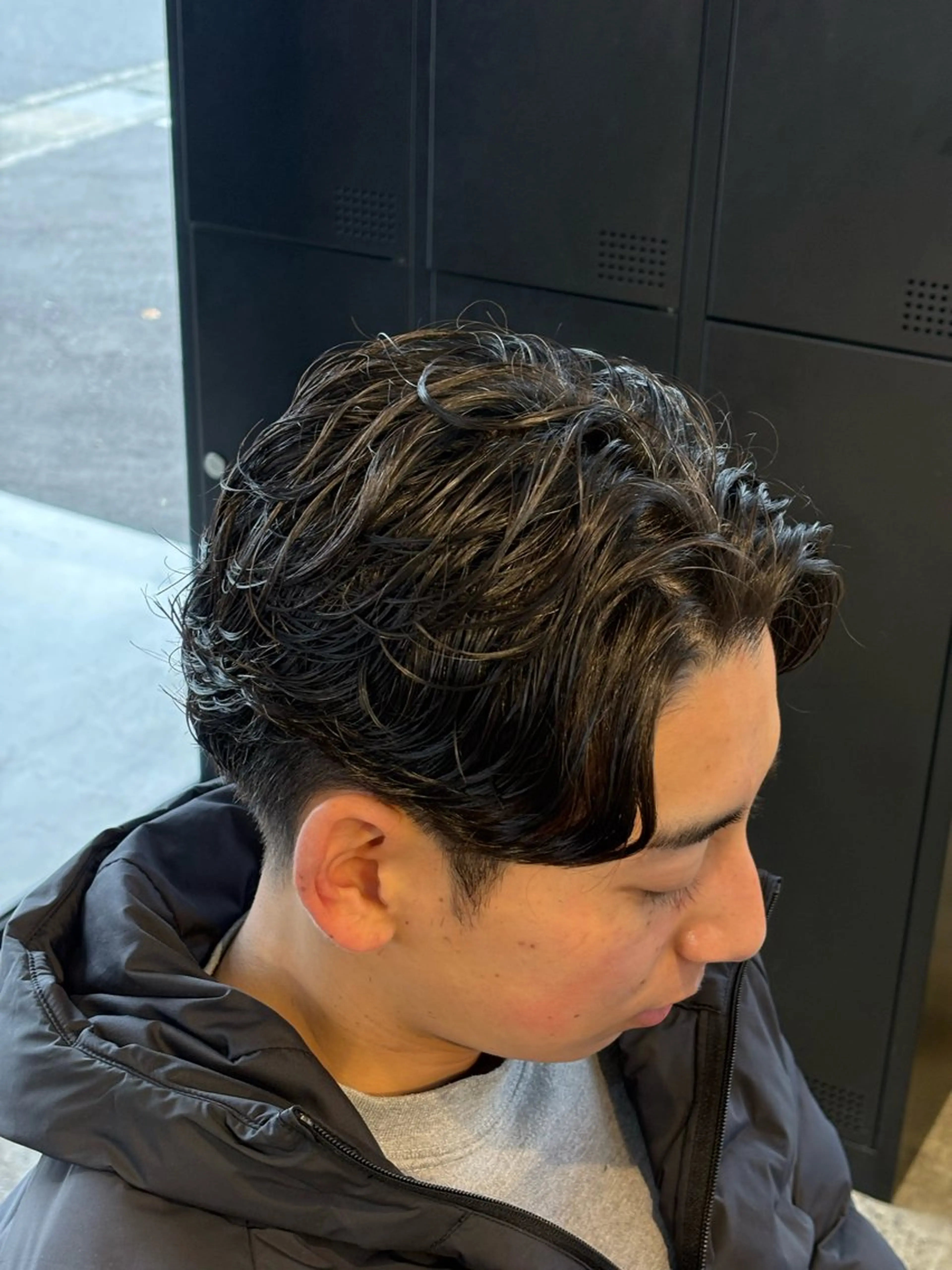 ショート パーマ ユウト 【メンズ限定】のヘアスタイル