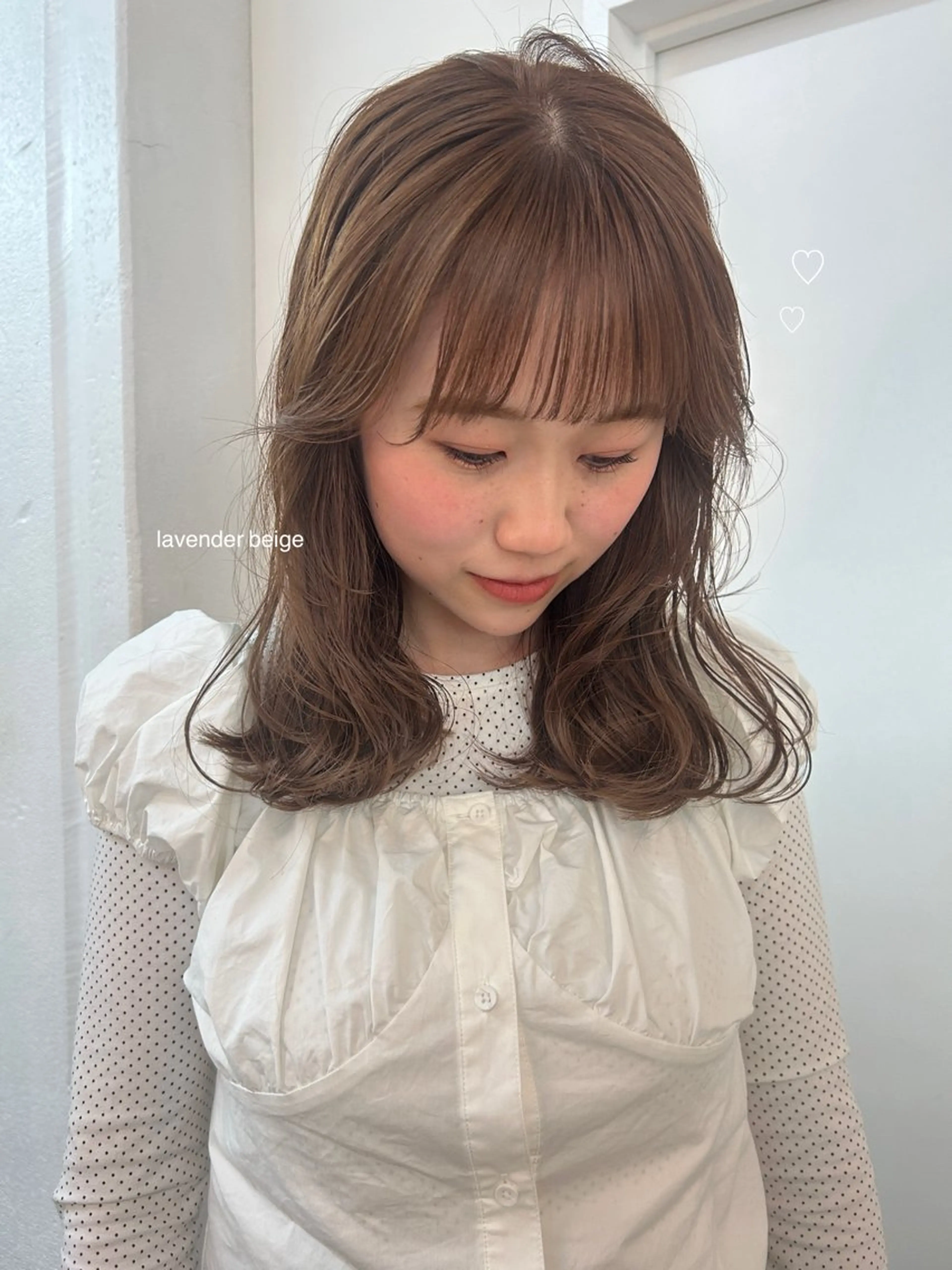 セミロング レイヤーカット/ 透明感カラーmikuのヘアスタイル