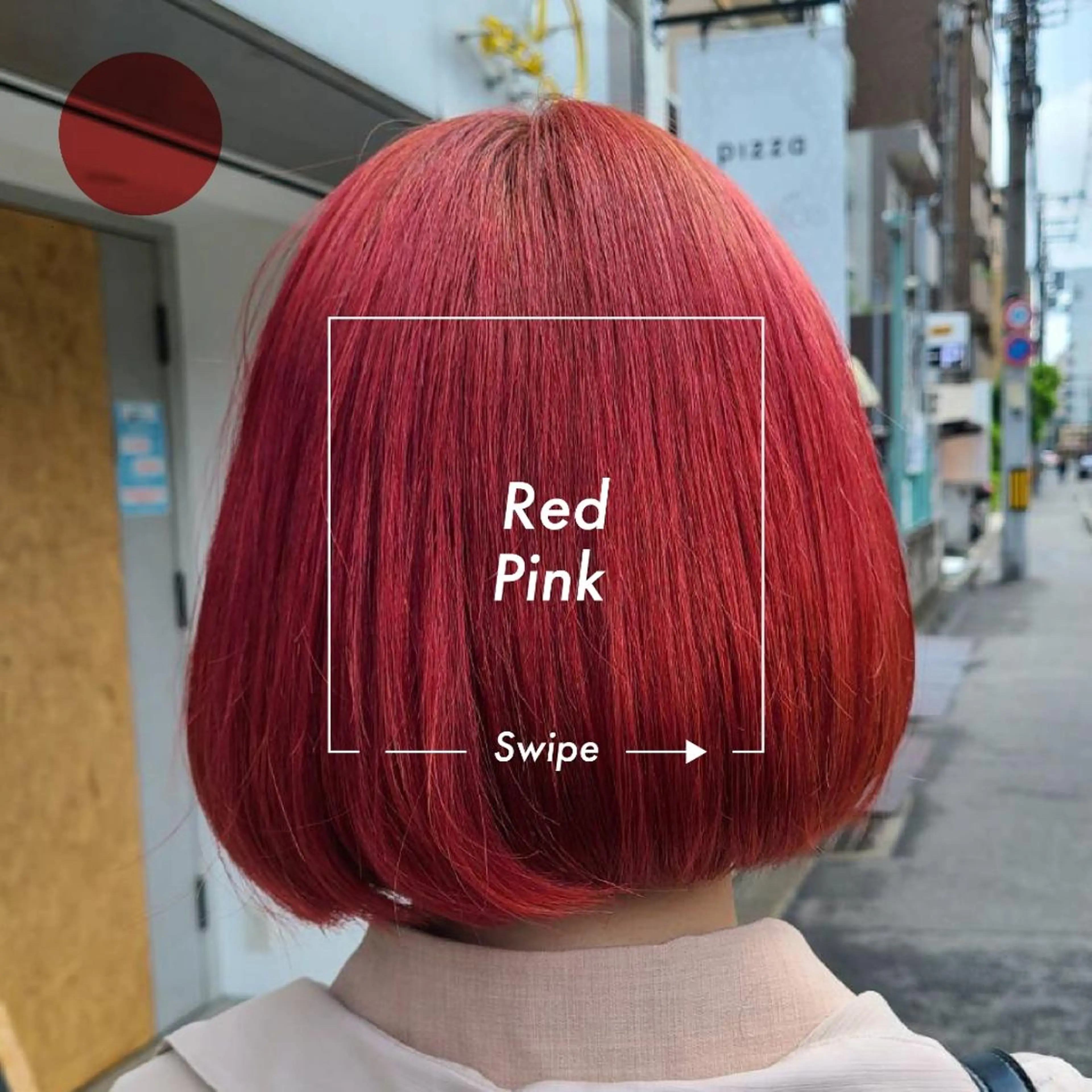 ショート カラー ヘアアレンジ ブリーチ ピンクカラー レッドカラー カット ヘアカラー トリートメント terra✂️川嶋 大輔のヘアスタイル