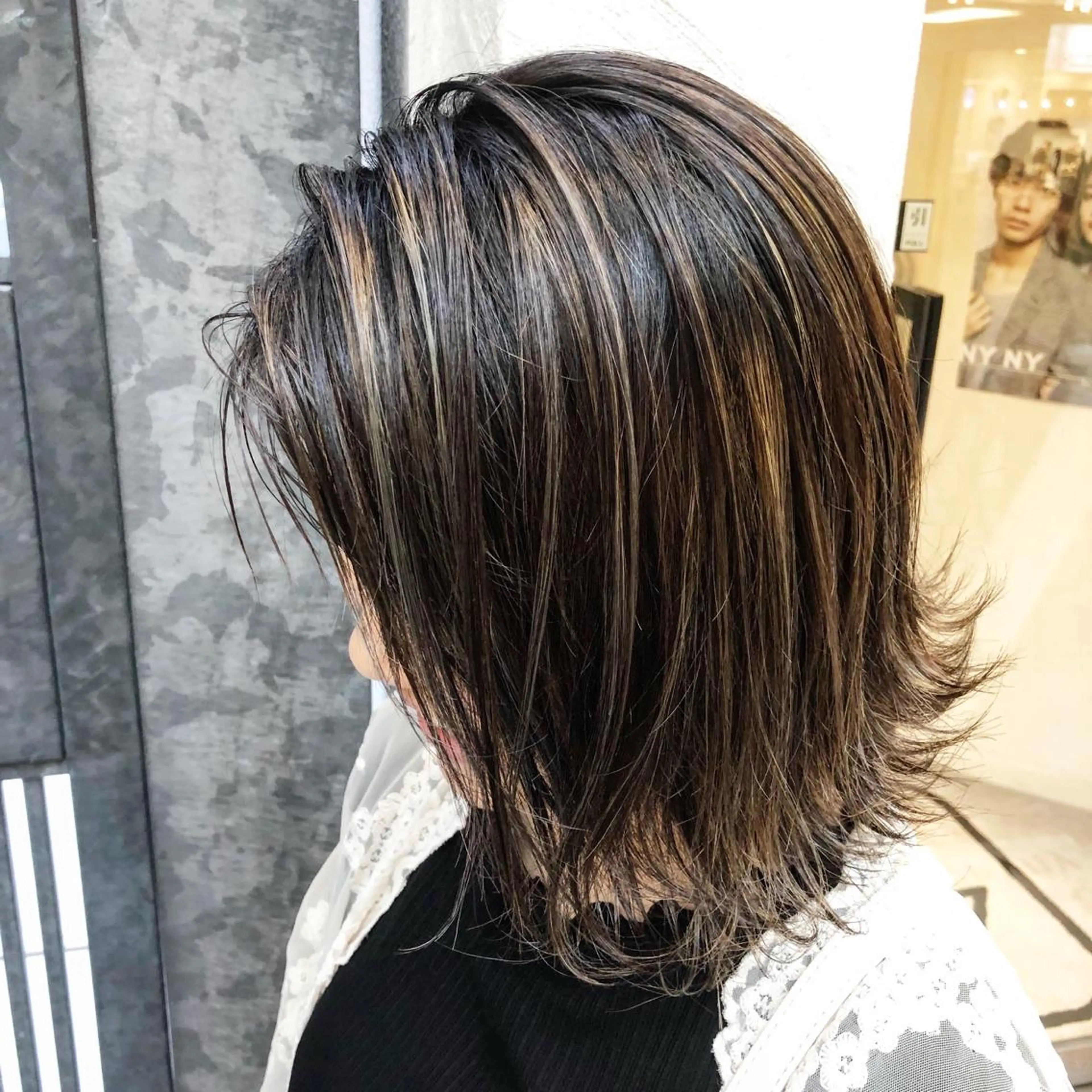 ミディアム カラー メンズヘア特化 崎田 成人のヘアスタイル