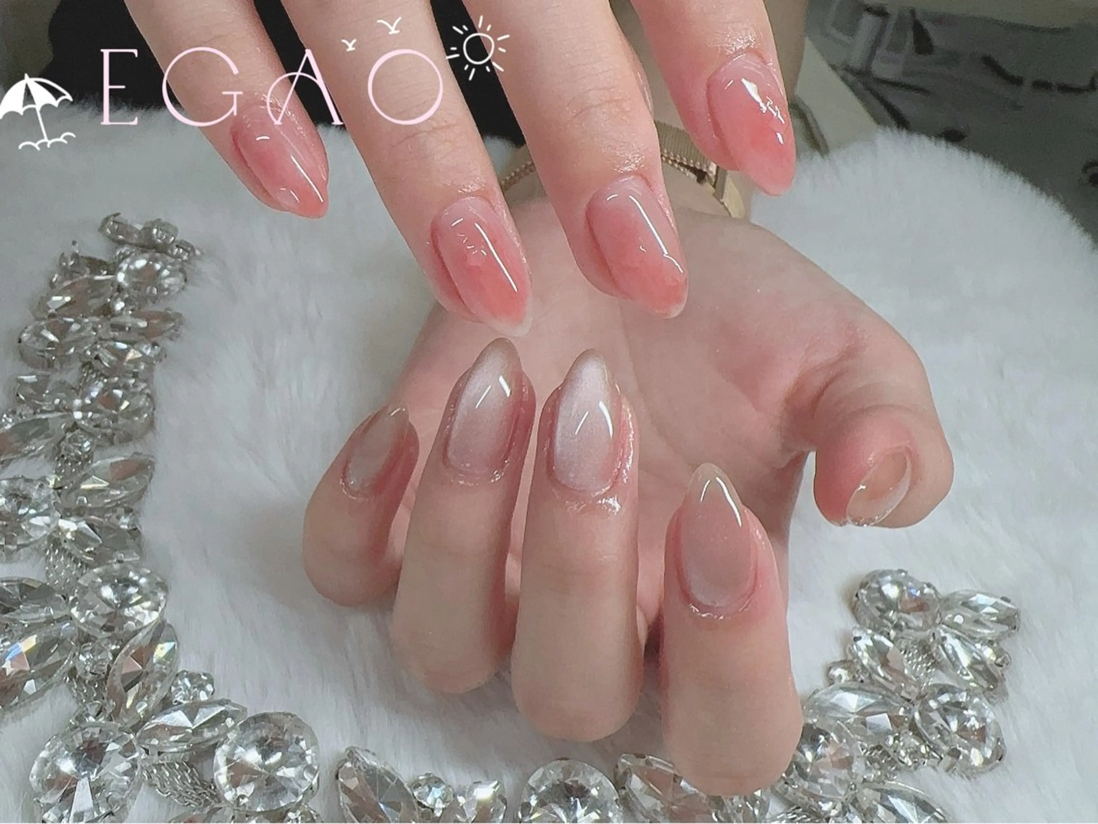 ネイル アートネイル フットネイル フレンチネイル ジェルネイル グラデーション ハンドネイル Egao Nail錦糸町店のネイルデザイン