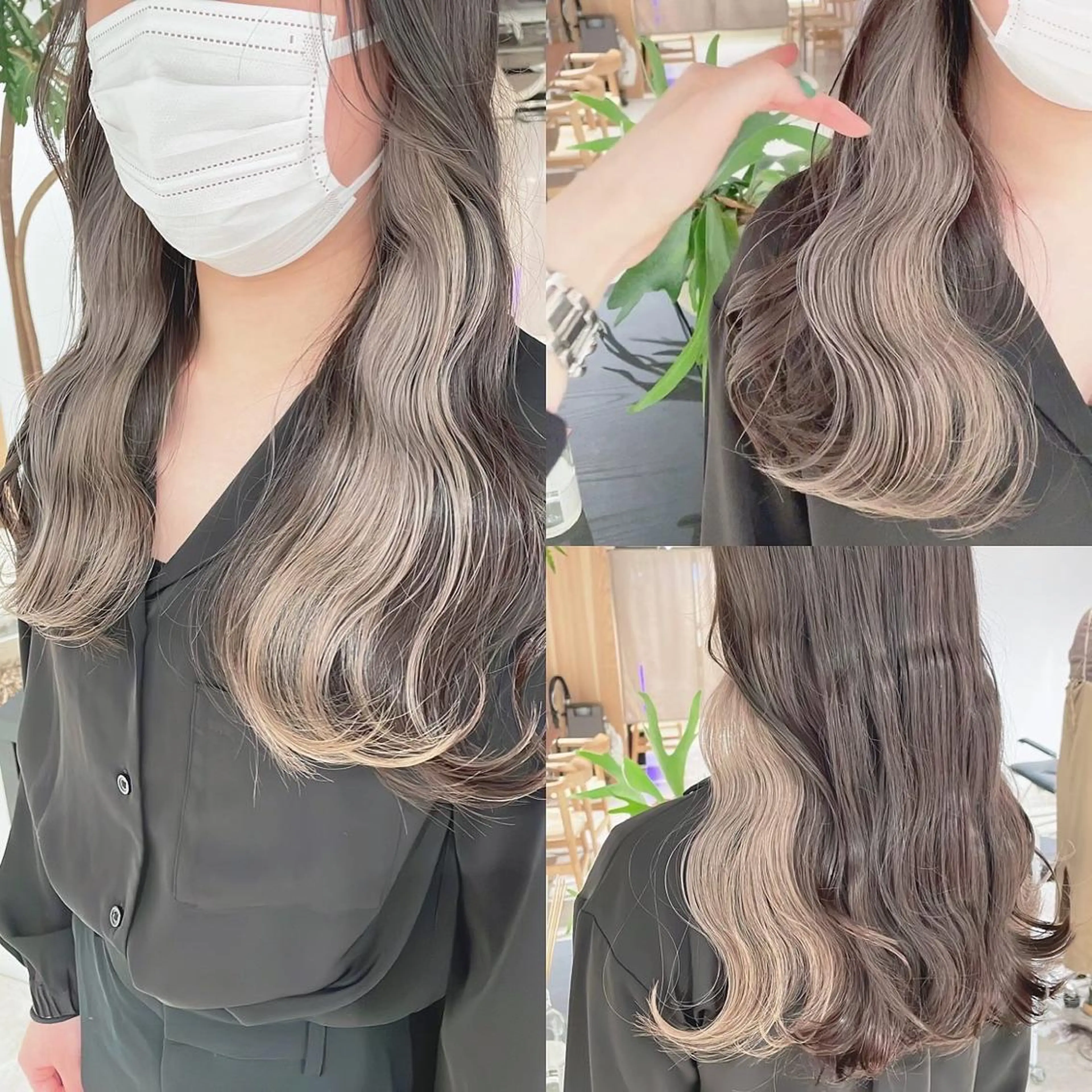 セミロング カラー ヘアカラー トリートメント 渋谷:インナーカラー ／🍒エリカ🍒のヘアスタイル