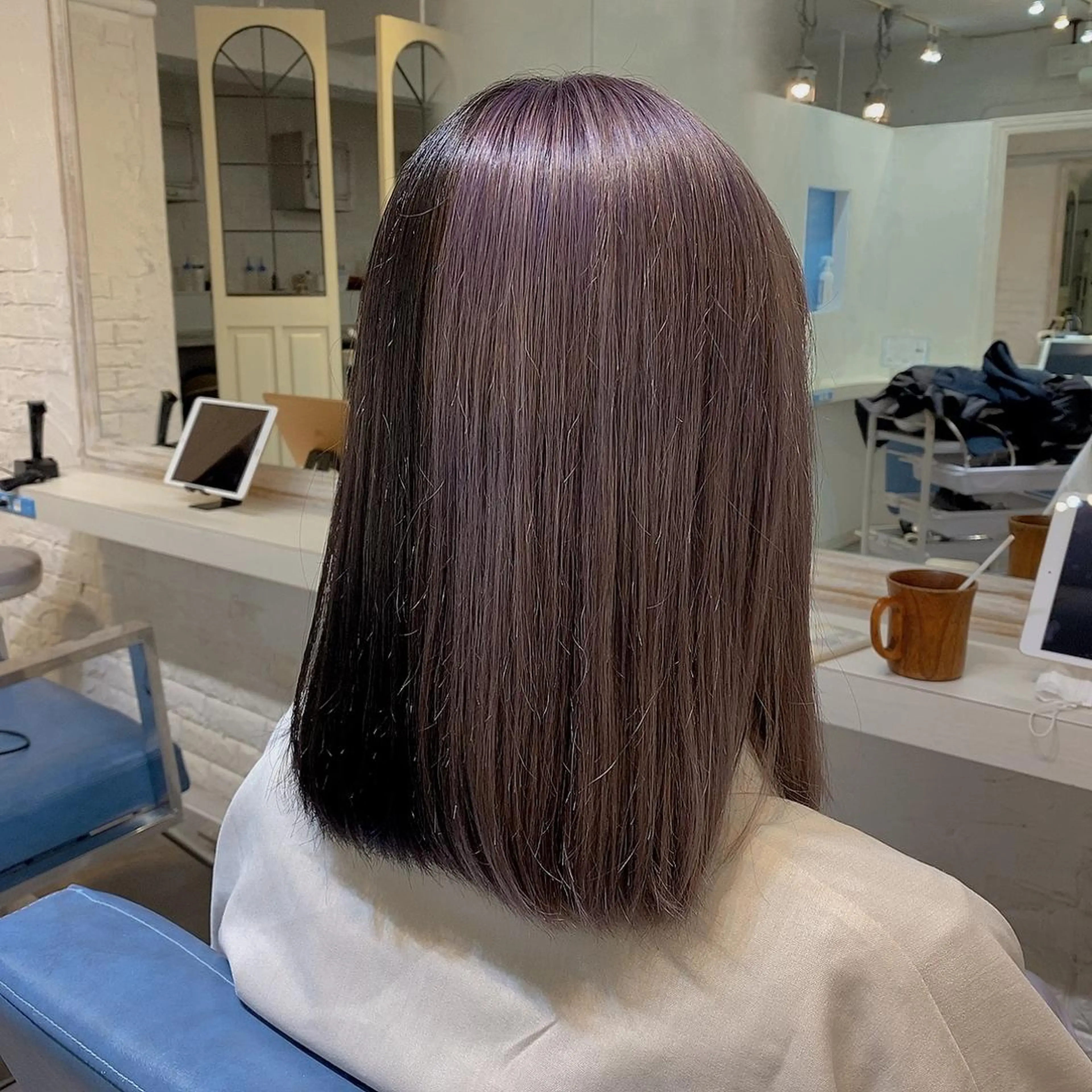 ミディアム カラー ヘアカラー メンズパーマ/ エクステ🌞セナのヘアスタイル