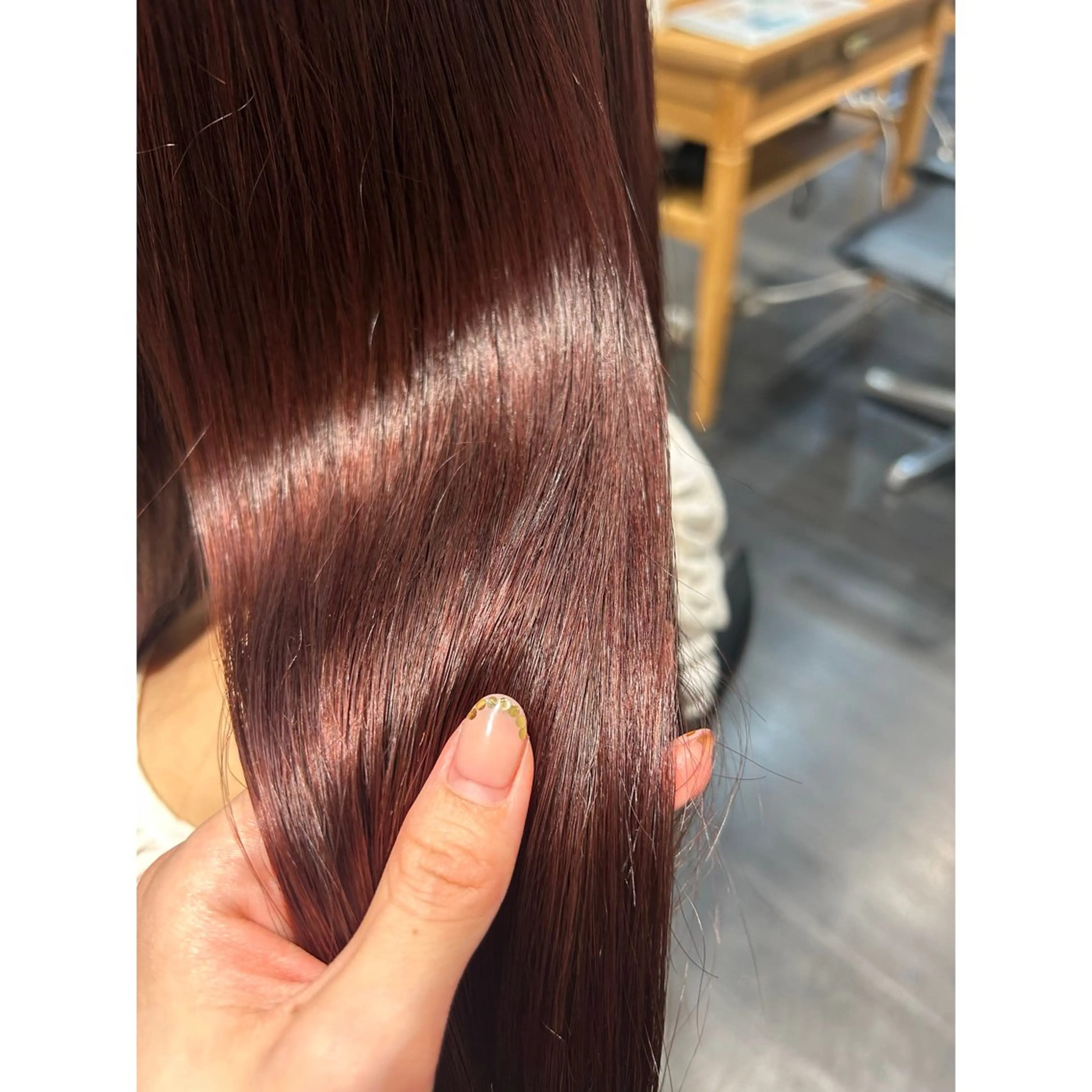 ロング カラー ブリーチ ダブルカラー ブリーチなしカラー レッドカラー ヘアカラー トリートメント ◎かしま◎暖色ｶﾗｰ /ﾒﾝｽﾞﾊﾟｰﾏのヘアスタイル