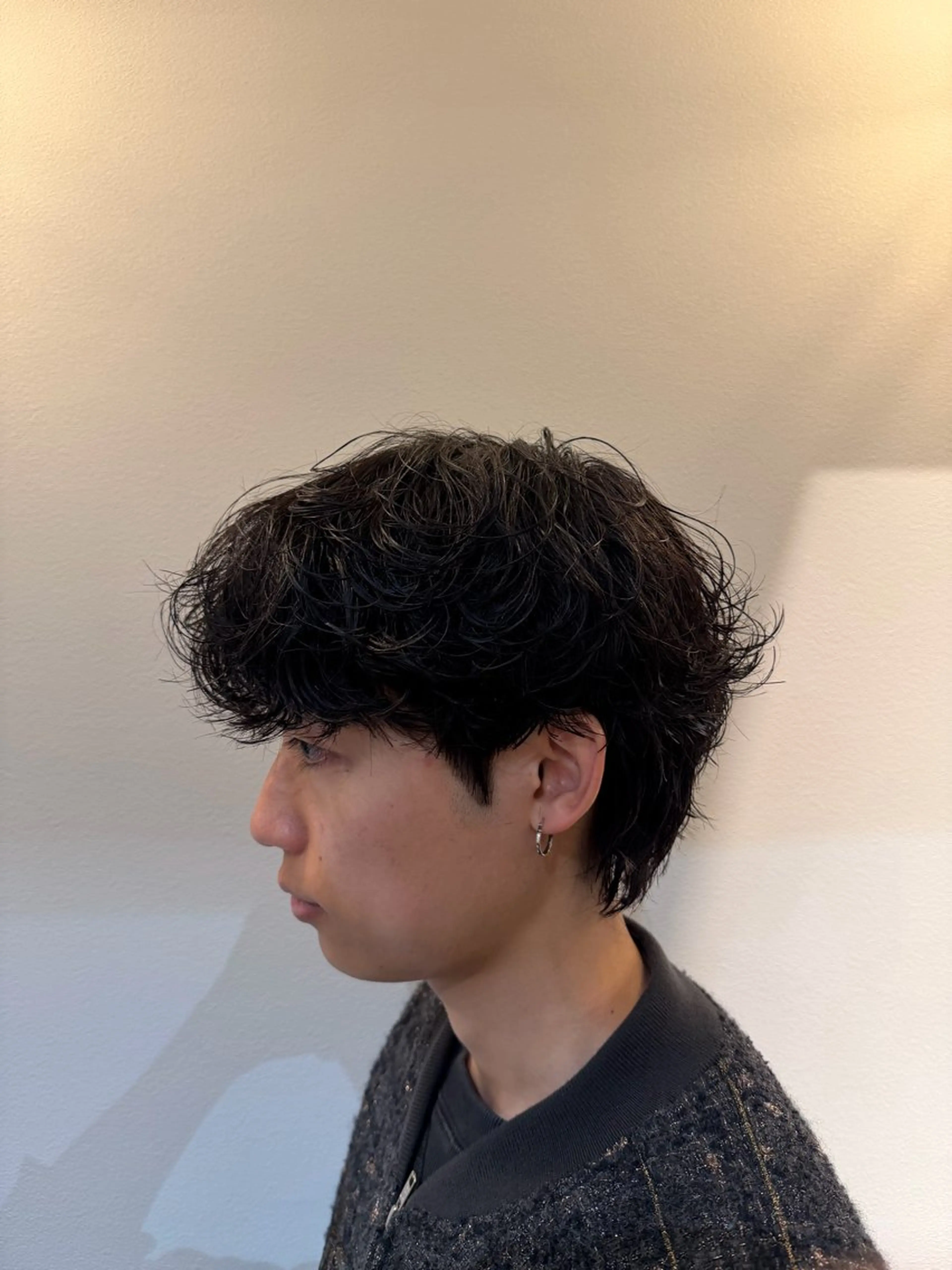 パーマ メンズ カット パーマ 大阪茶屋町 メンズカット関田拳のヘアスタイル