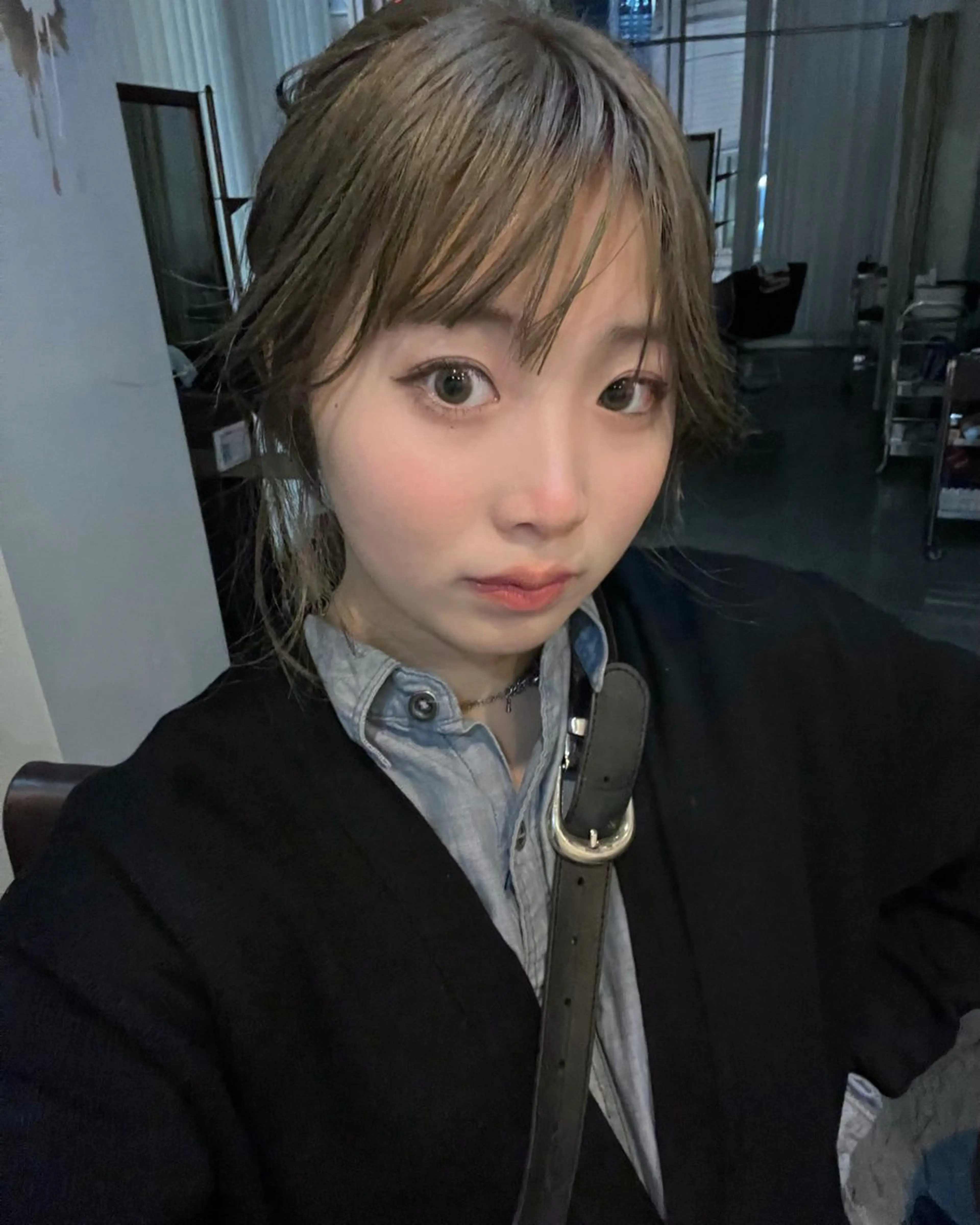 ロング 顔まわりレイヤー 学生 レイヤーカット 名古屋美容室 Sopiリナのヘアスタイル