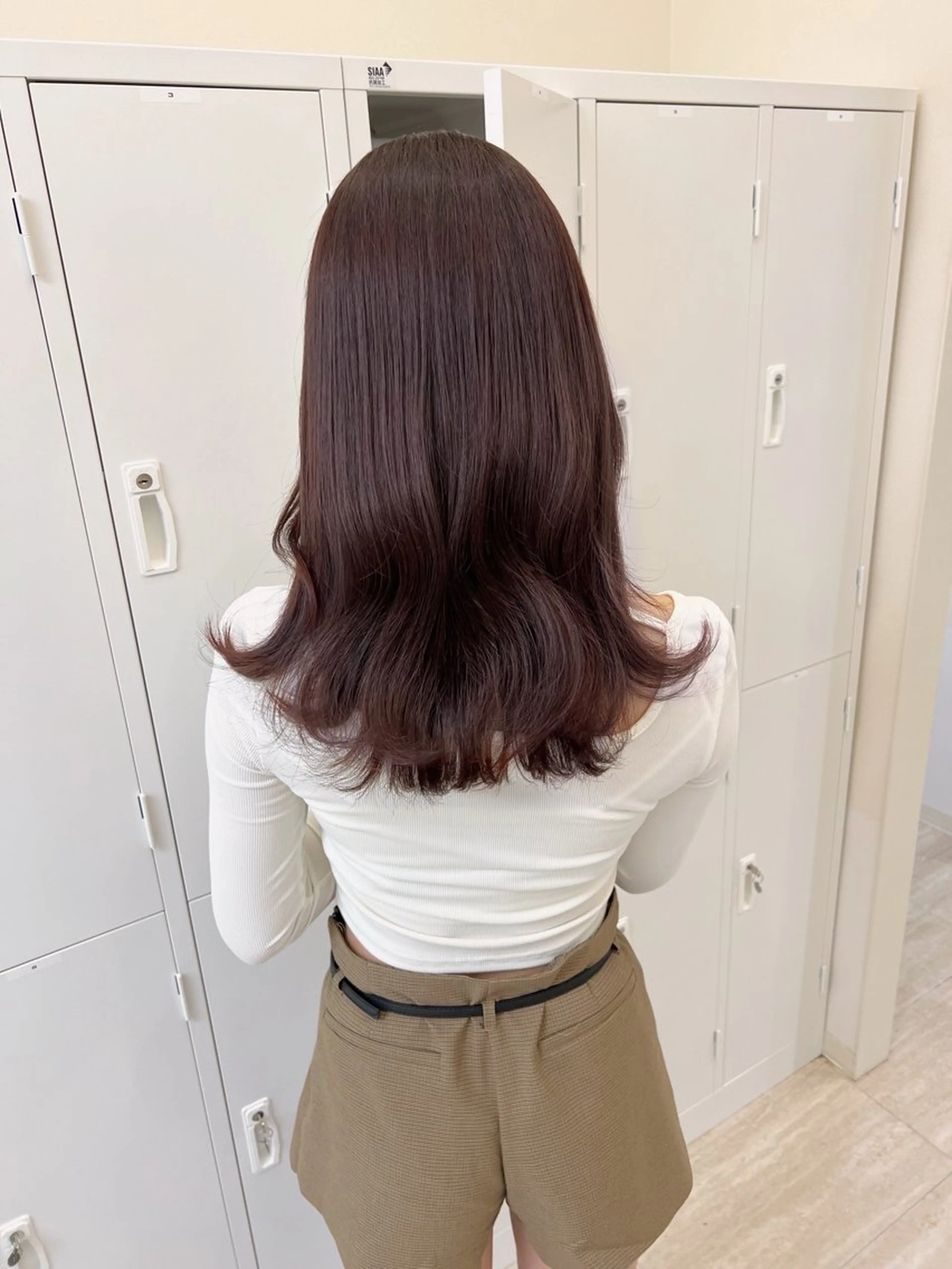 セミロング 韓国風ヘア カット ヘアカラー トリートメント 韓国モテhair🍑 momoのヘアスタイル