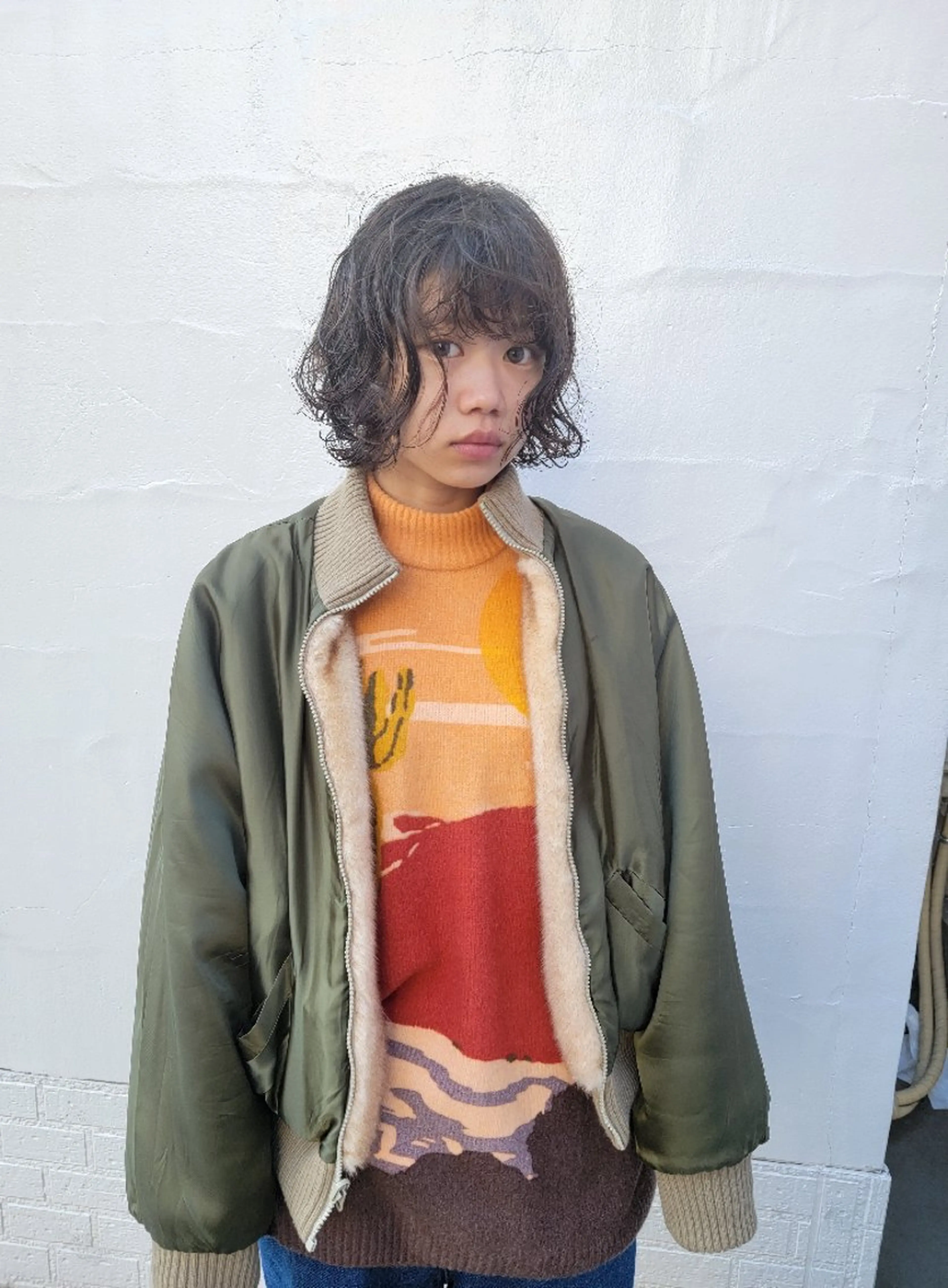 パーマ ミディアム OMA カタギシのヘアスタイル