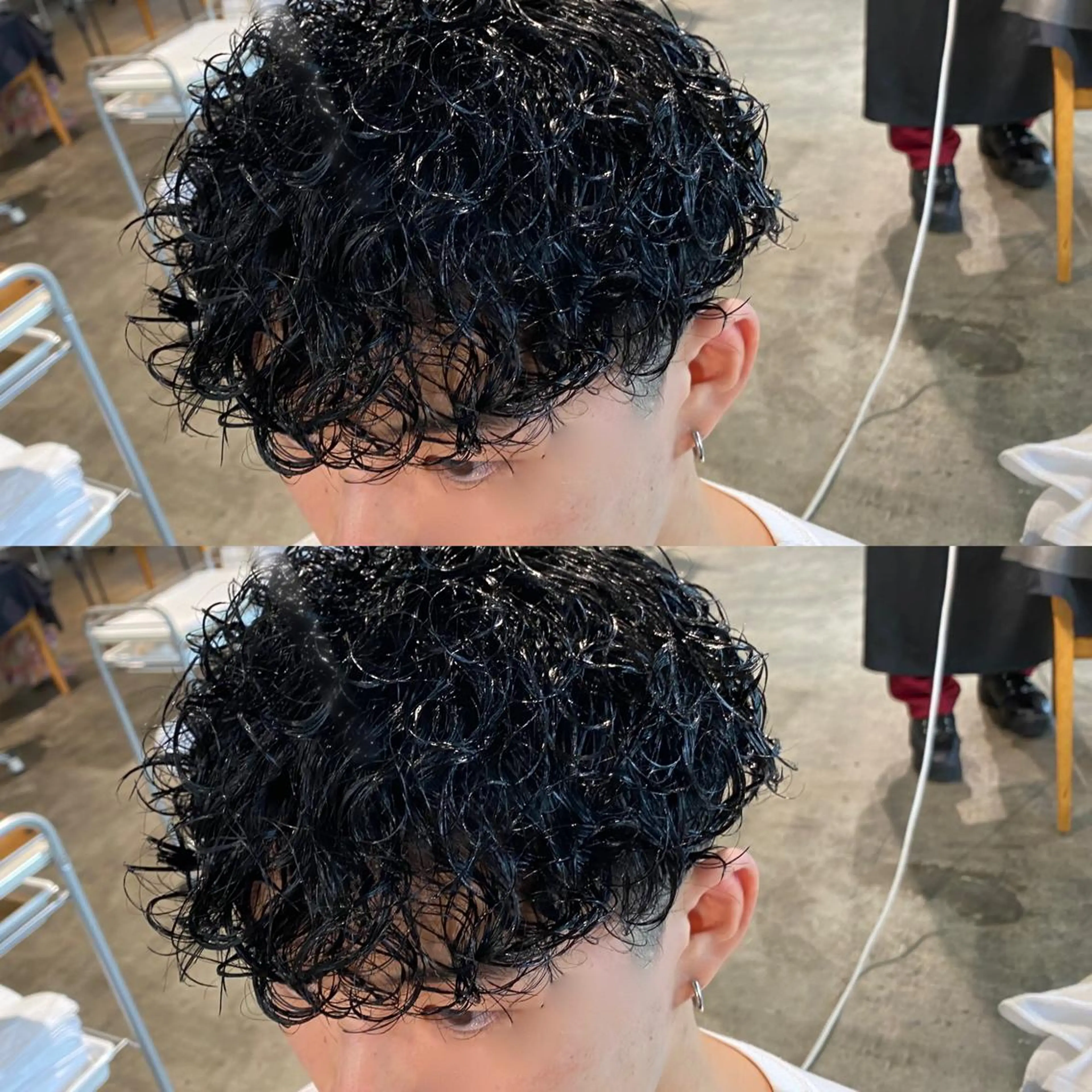 ミディアム ミディアムパーマ 【メンズ職人】 ✂️佐藤友のヘアスタイル