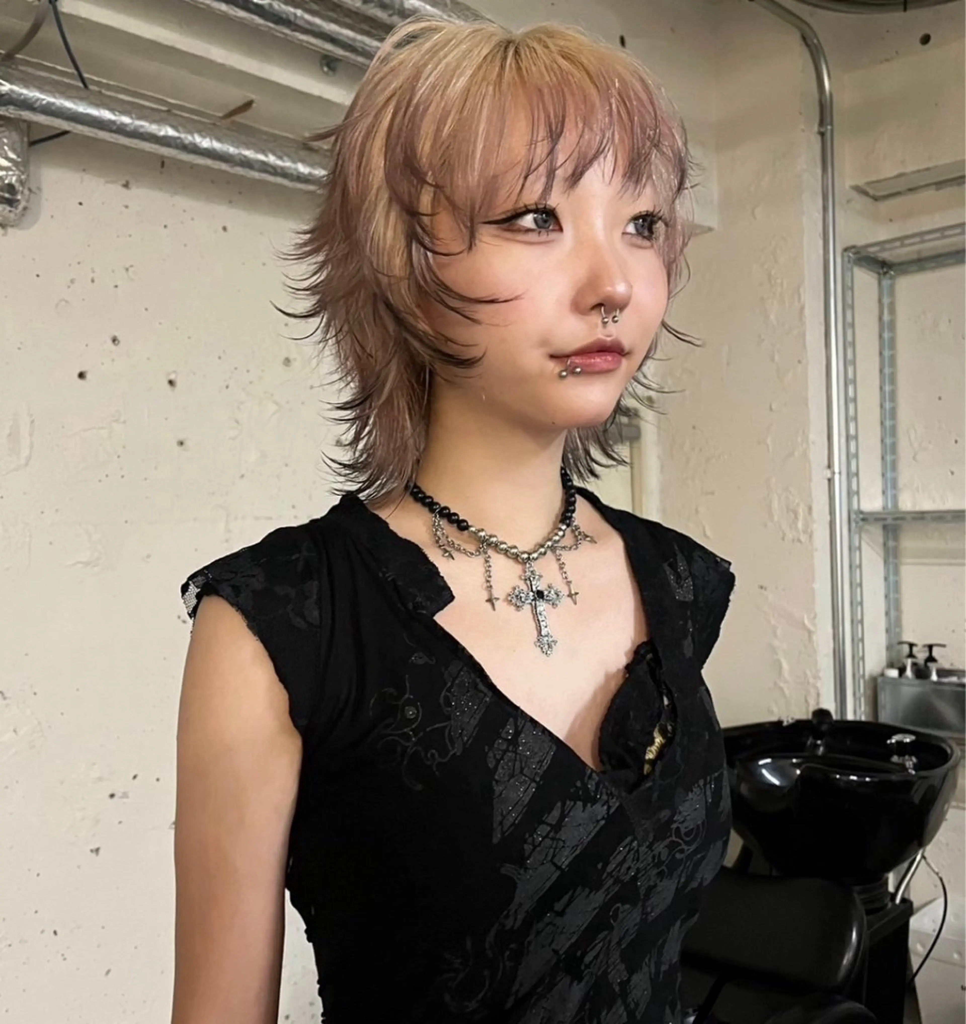 カラー ヘアカラー KAHO /ブリーチ /デザイン𖥔 ࣪のヘアスタイル