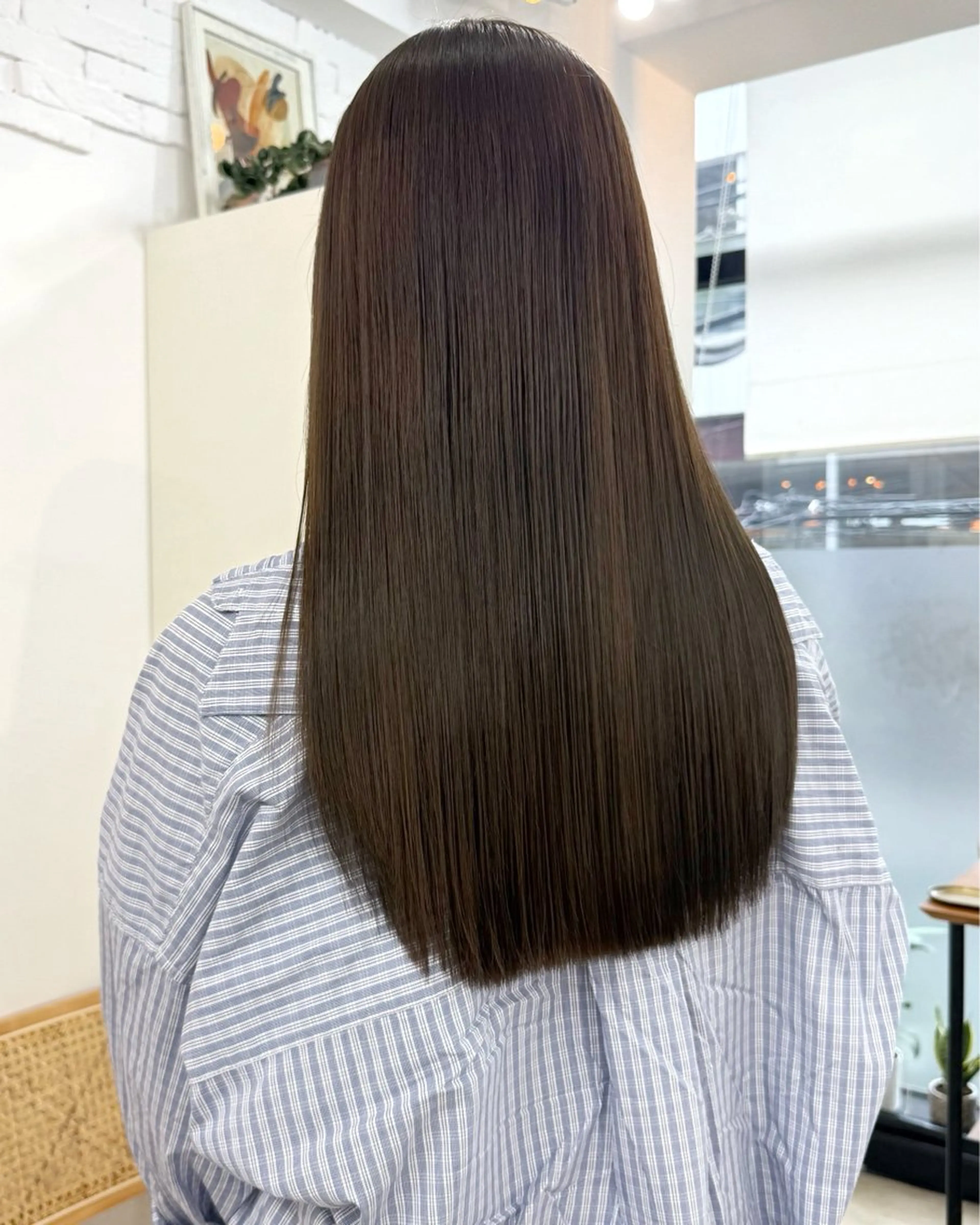 ロング カラー ブリーチ 透明感カラー ダブルカラー グレージュ ブリーチなしカラー カット ヘアカラー ✨髪質改善✨原宿 えのもと　はなのヘアスタイル