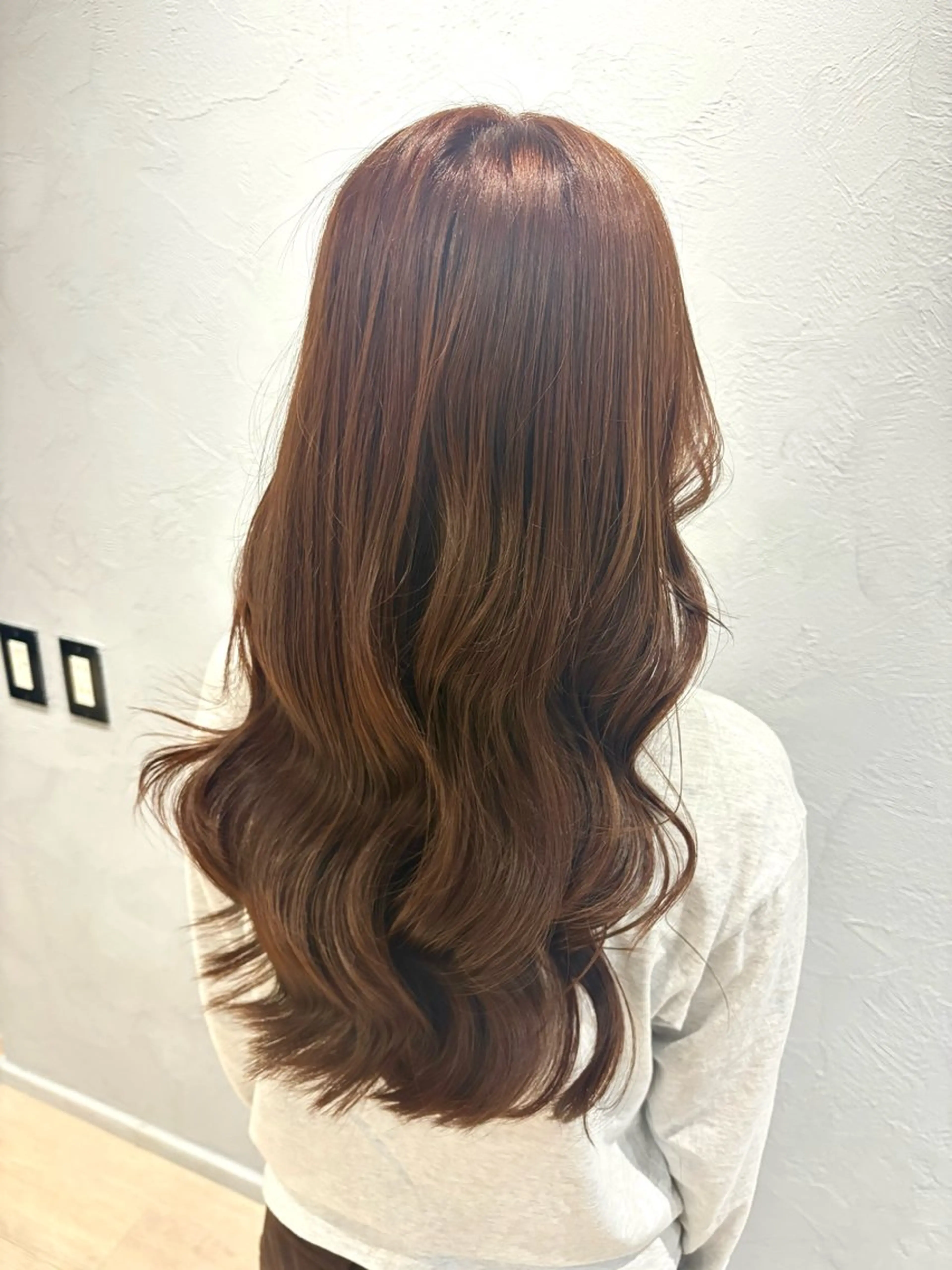 ロング カラー ブラウンカラー オレンジ オレンジブラウン mimi 🌟のヘアスタイル