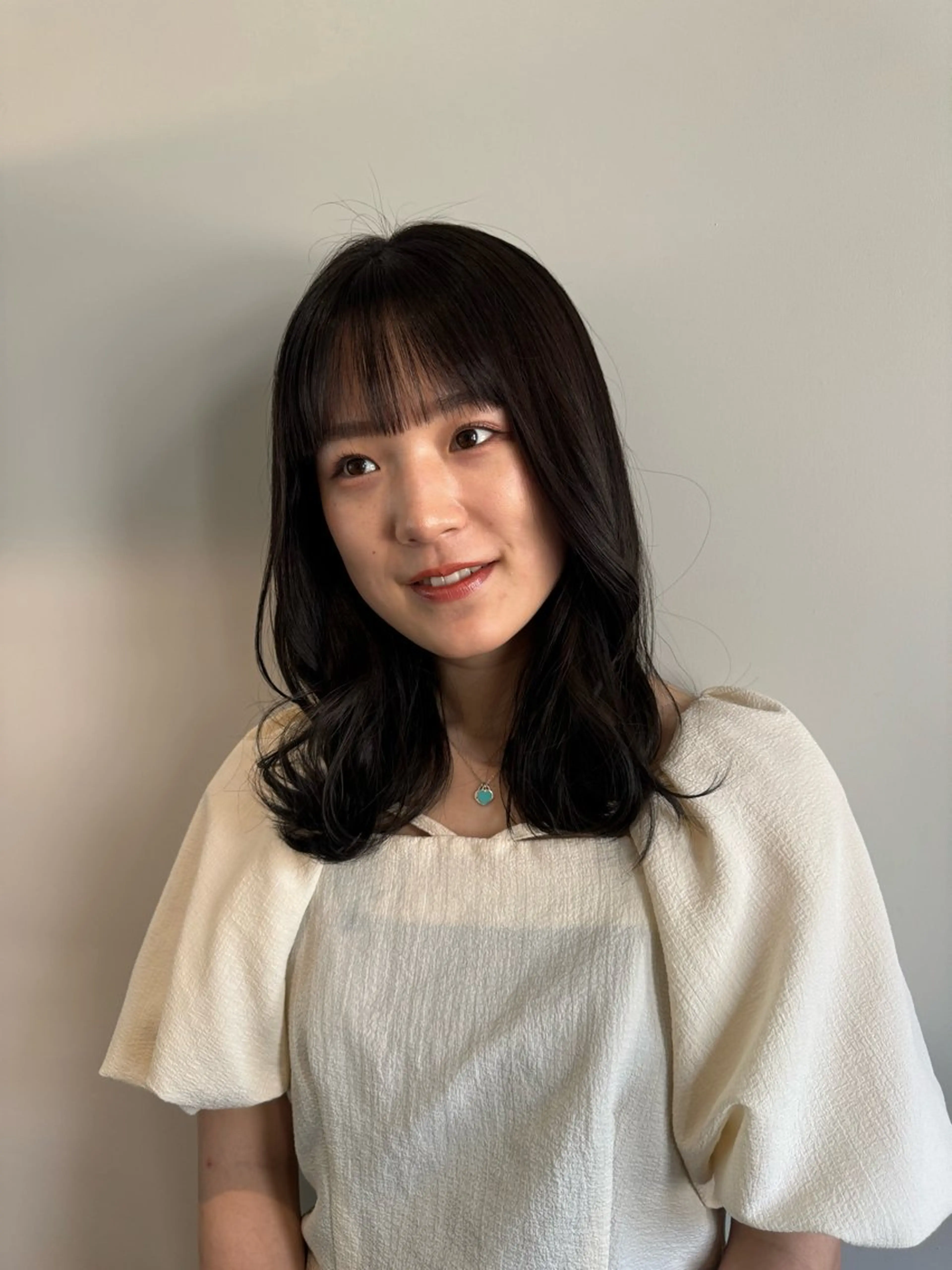 ミディアム 髪質改善 カット ヘアカラー トリートメント や ぎ /似合わせ カラー/神戸美容室のヘアスタイル