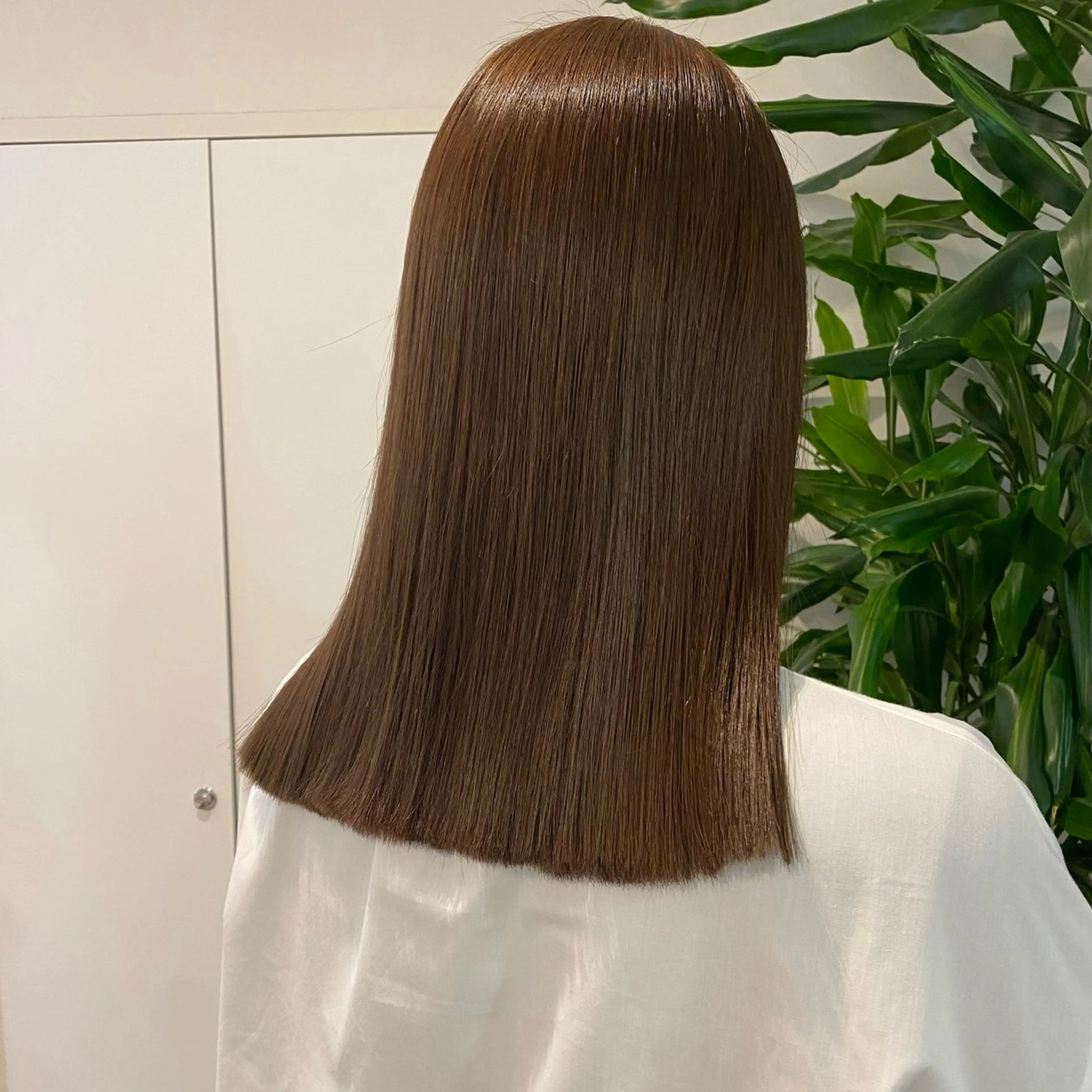 セミロング カラー パーマモデル募集中 渥美翔人のヘアスタイル