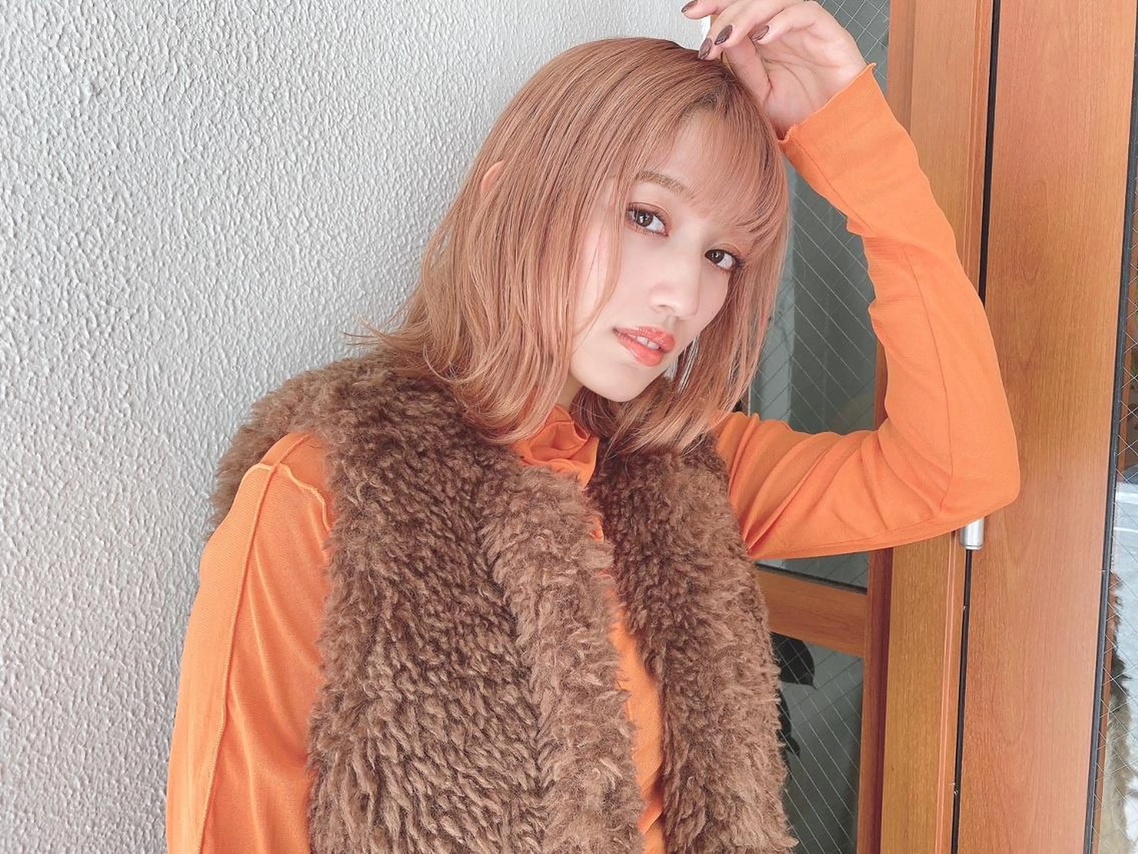 ミディアム カラー rubik's京橋 店のヘアスタイル