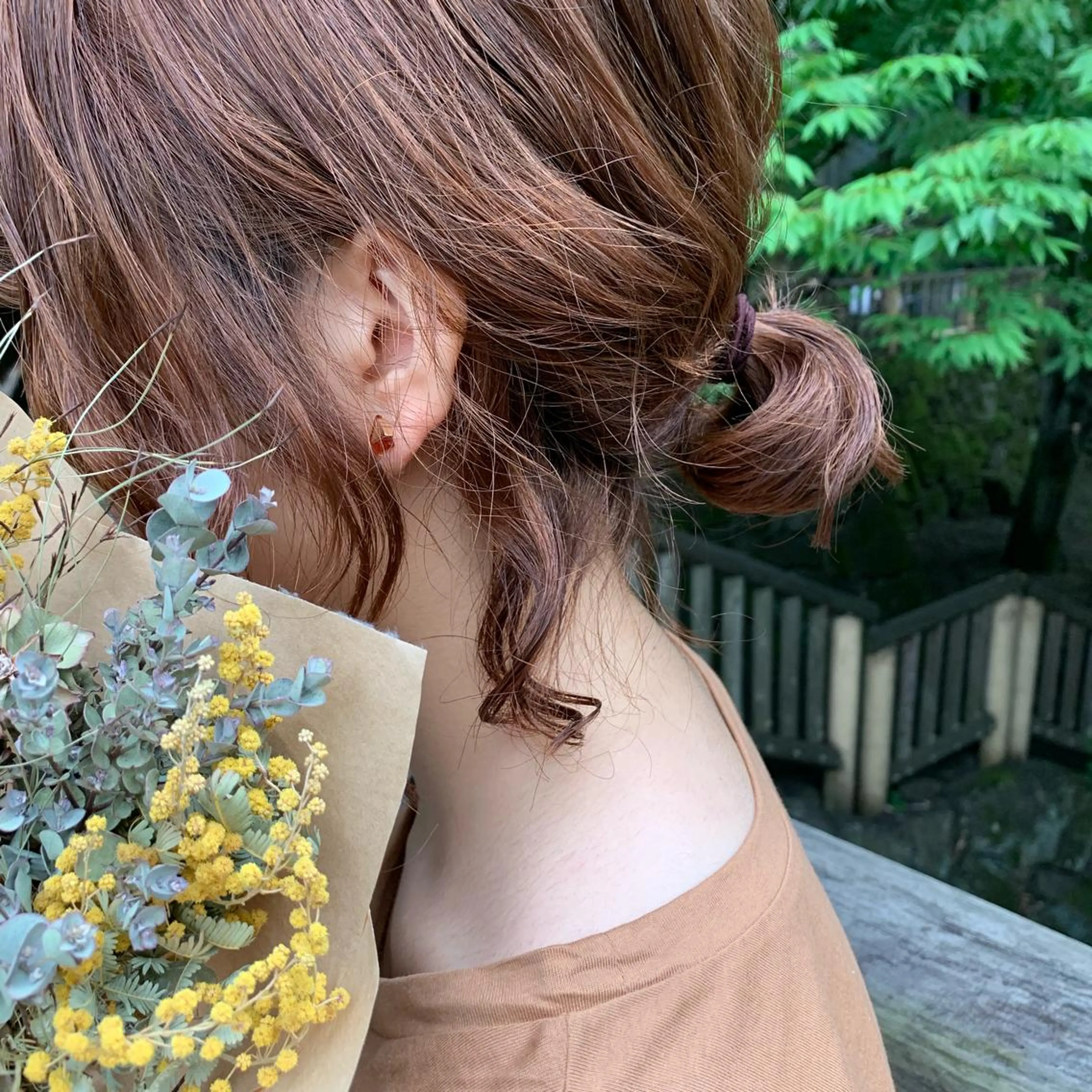 ミディアム パーマ ヘアアレンジ ミディアムパーマ 簡単アレンジ デジタルパーマ カット ヘアカラー トリートメント stylist/ボブ ことの/韓国レイヤーのヘアスタイル