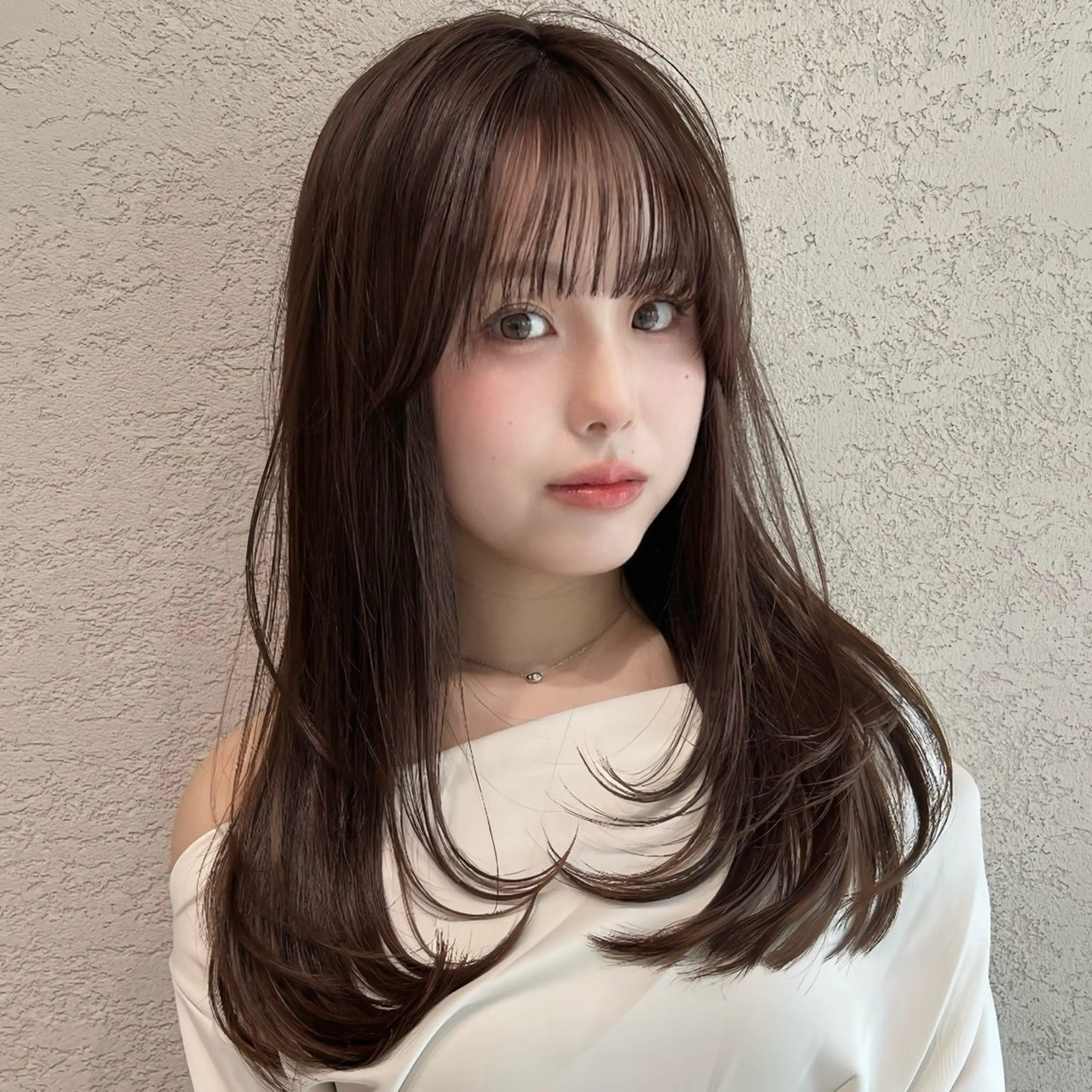 ロング カラー 似合わせカット カット ヘアカラー トリートメント レイヤー/髪質改善 Lond ambreのヘアスタイル