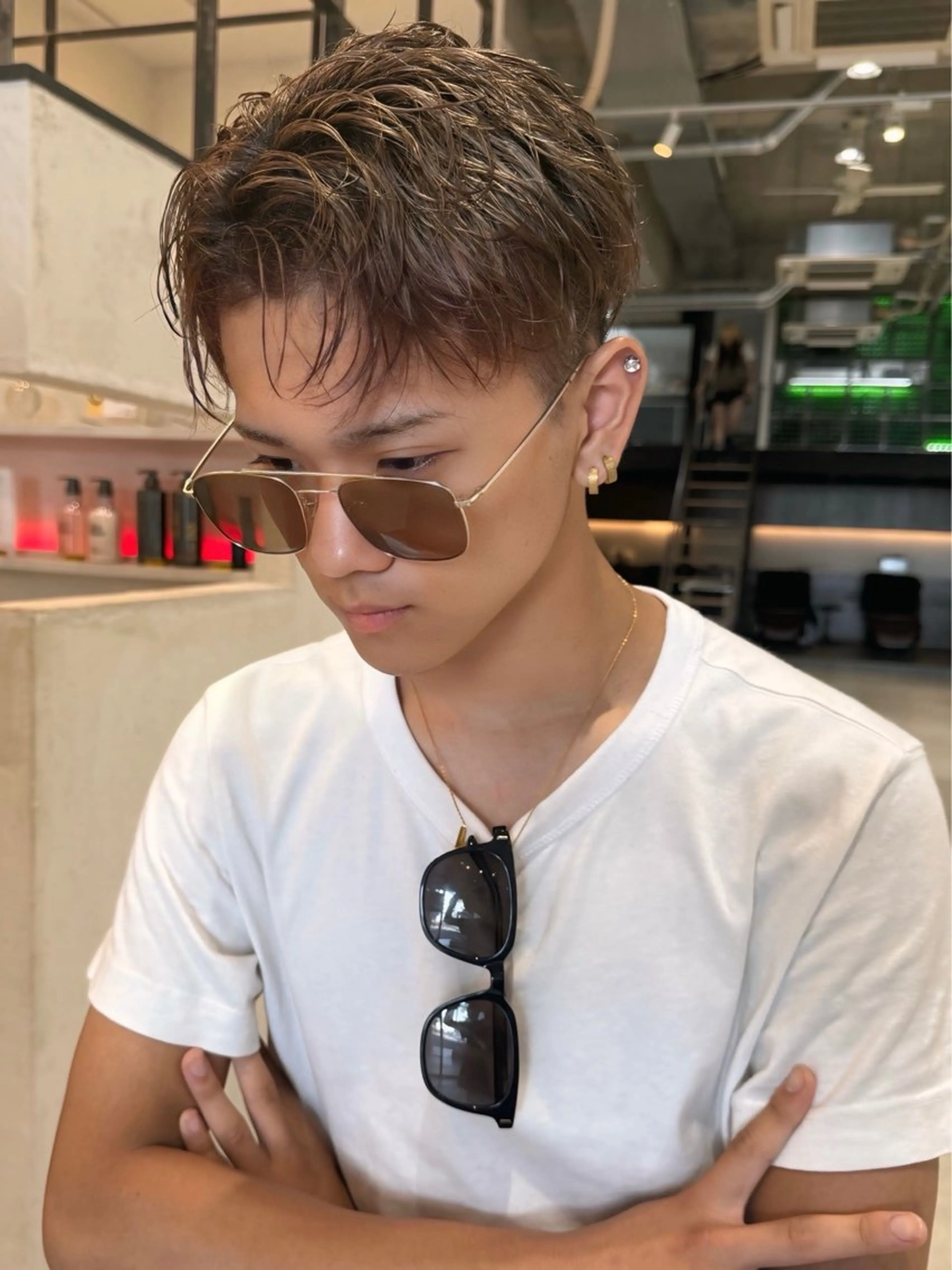 メンズ DEAN 名駅店 大人レイヤーカットのヘアスタイル