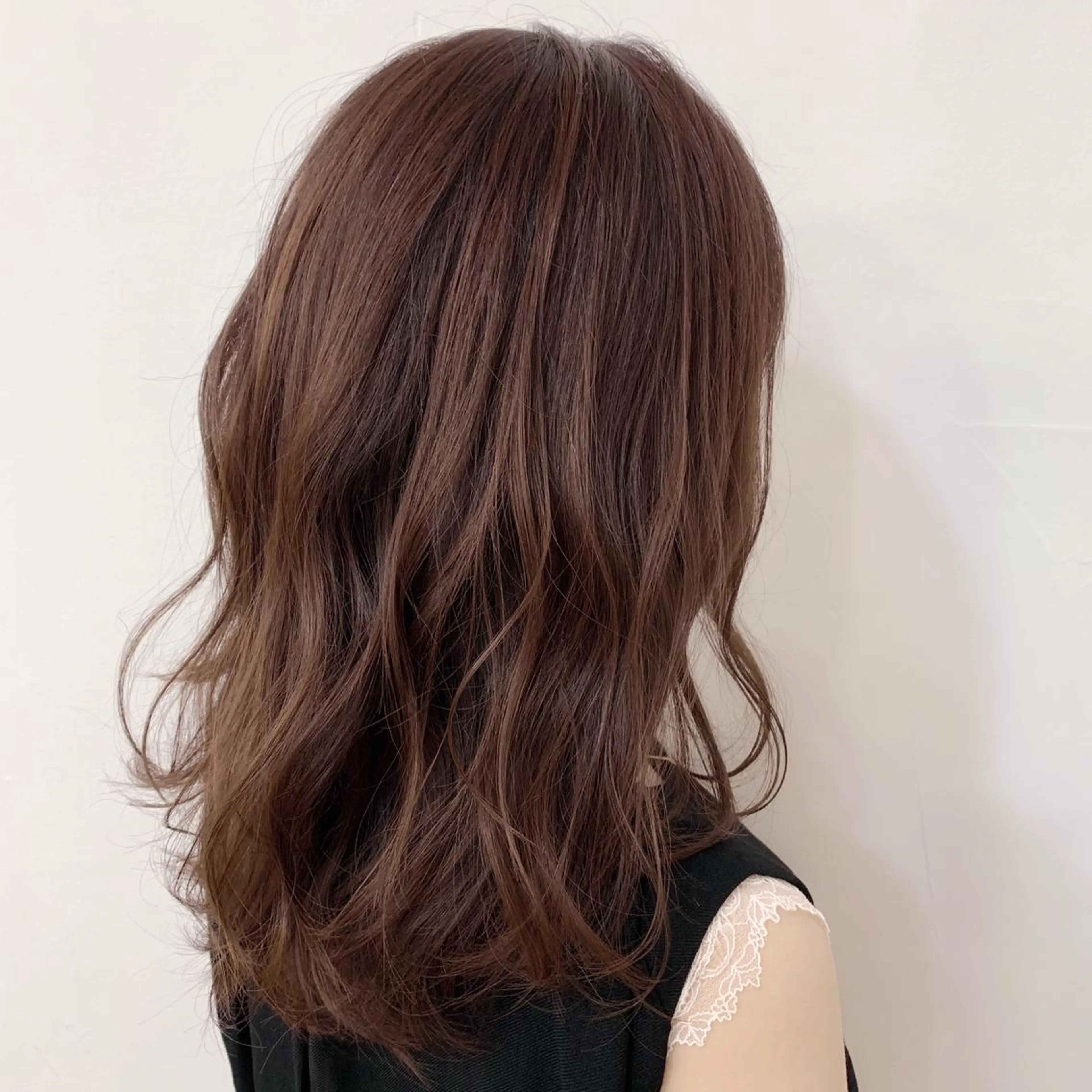 セミロング カラー アッシュ ピンクカラー ピンクアッシュ Leben所属・垢抜けヘア♡柔らかい カラー/mihoのヘアスタイル