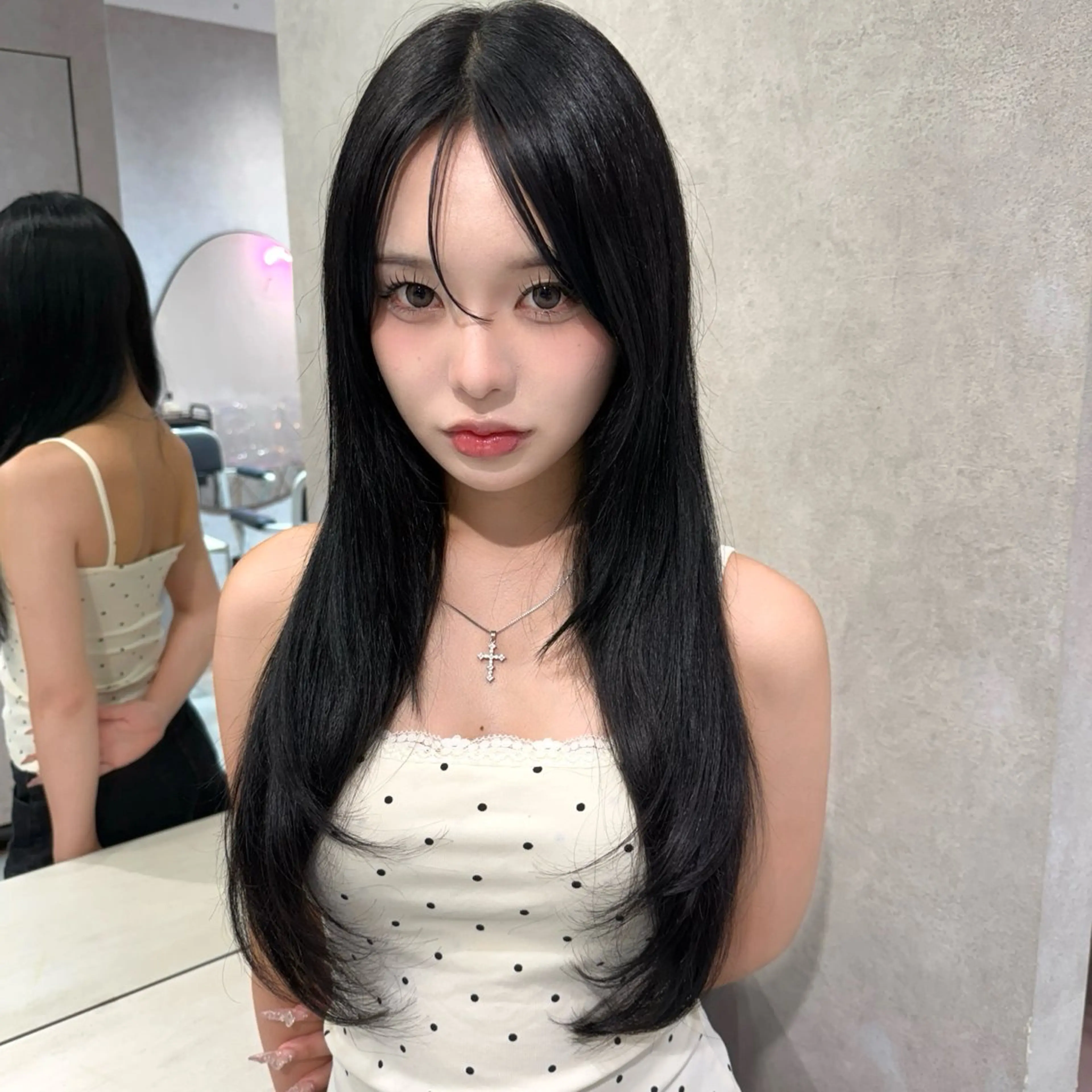 ロング カラー レイヤーカット カット ヘアカラー トリートメント ハッシュカット/ 艶カラー/RIN🩶のヘアスタイル