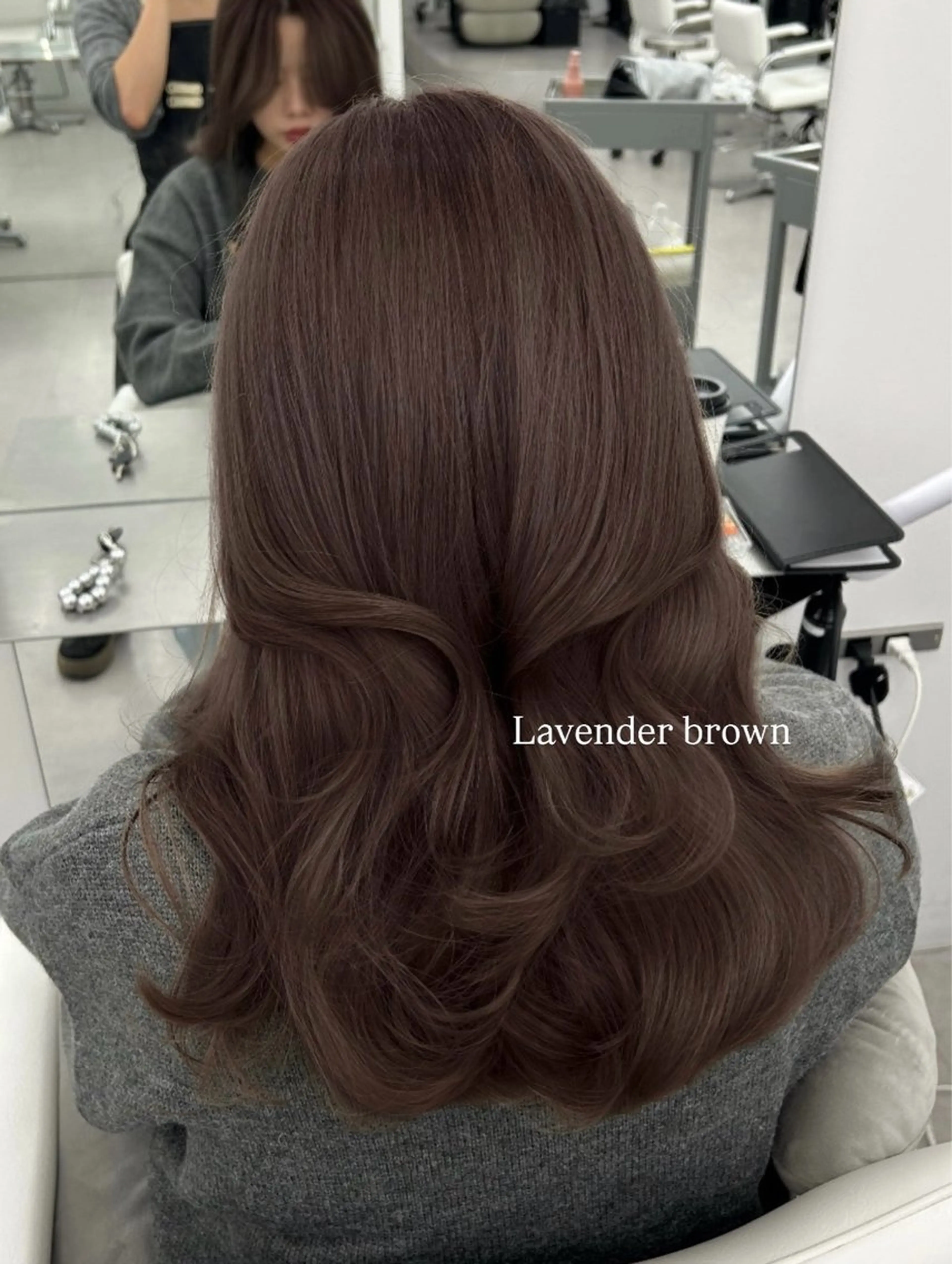 セミロング カラー カット ヘアカラー トリートメント 韓国ヘア/顔周り ヘアセット/加藤優里のヘアスタイル